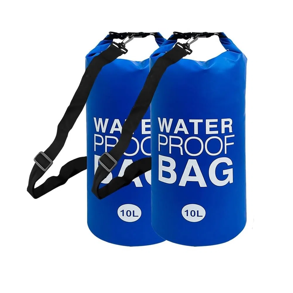 Lot de 2 poids pour escaliers de piscine surélevés, sacs imperméables pour marches de piscine 10 L x 2 pièces Bleu