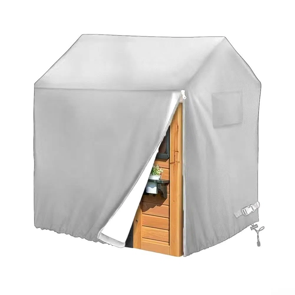Housse 210D robuste pour cabane de jeu extérieure, grande maison de jeu imperméable, résistante aux UV (110 x 120 x 140 cm)
