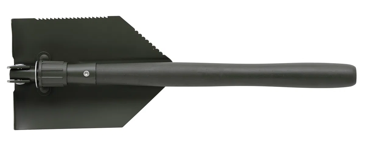 Leborgne 011102 Pelle pioche pliante 14 cm avec manche en Bois