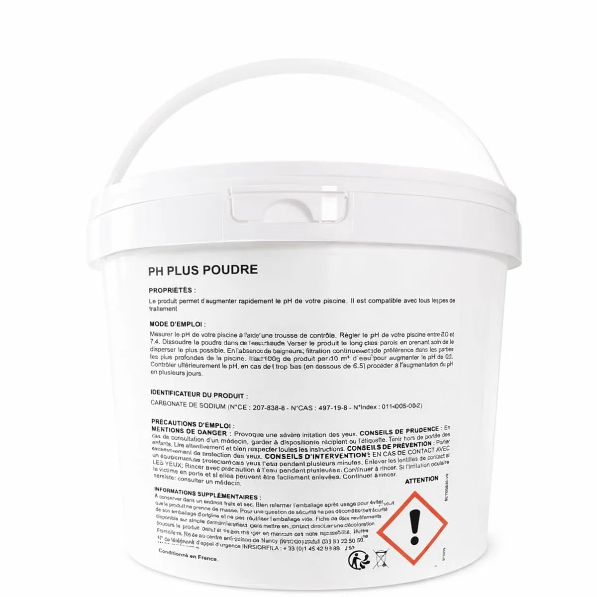 Poudre pH Moins (Baisse Le PH) - 5kg - Réducteur pH pour Piscine et Spa - Améliore la Qualité de l'eau - Correcteur de pH - Bénéfique pour la Santé