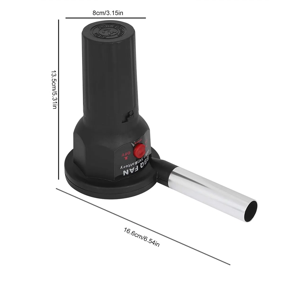 Souffleur d'Air BBQ 5V USB - Ventilateur de Poche Électrique pour Barbecue et Pique-Nique