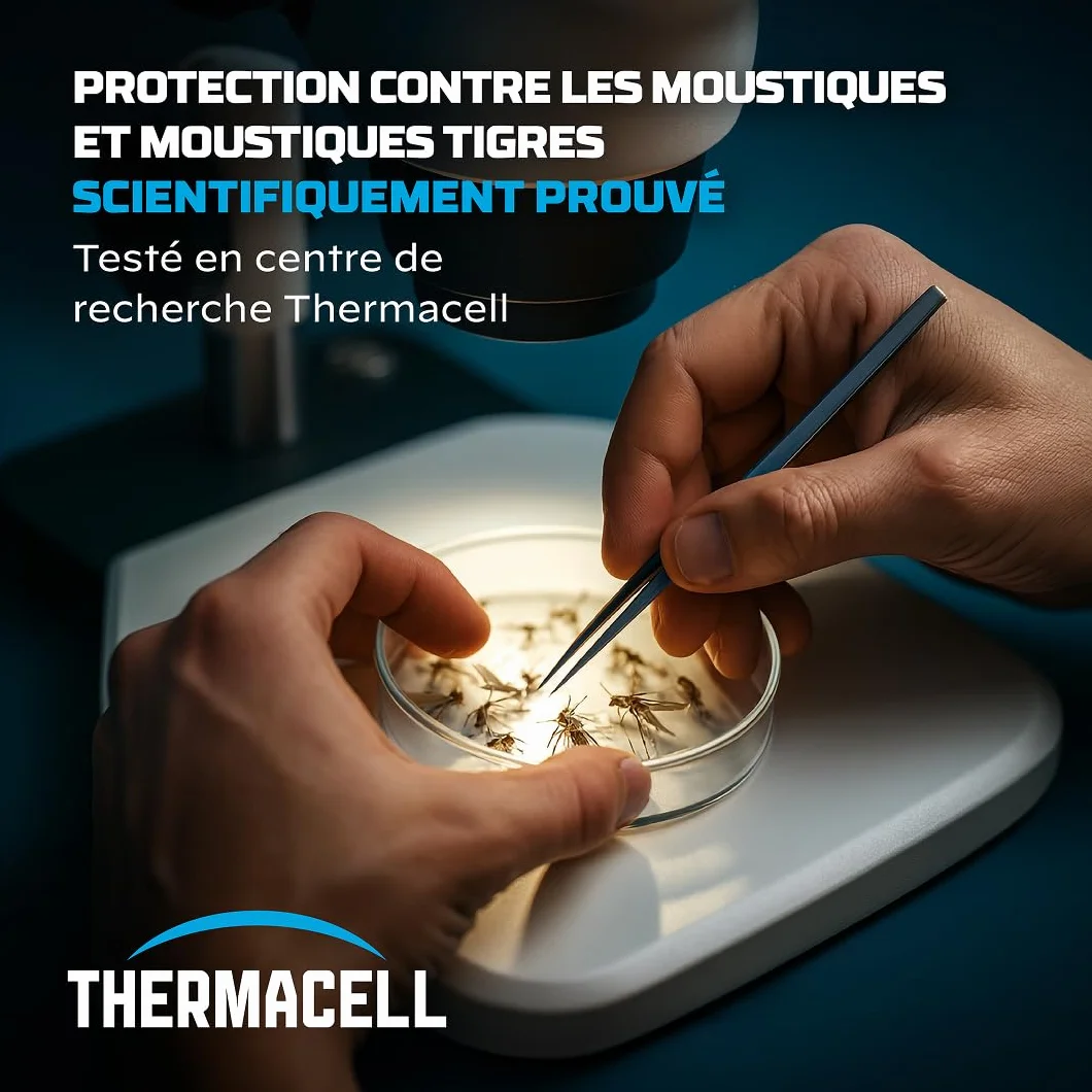THERMACELL Diffuseur Anti Moustiques et Moustiques Tigres - Extérieur, Jardin, Terrasse - sans Fil, Nomade - Zone de Protection 20m² - Effet Rapide - Inodore - Recharges Non-Incluses - Blanc