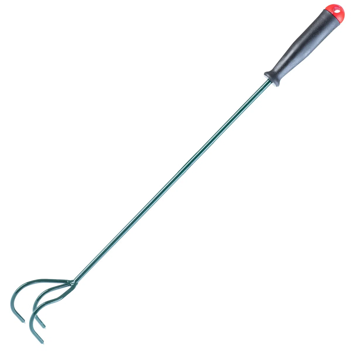 KADAX Grubber à 3 Dents Petit col de Fleurs avec Manche en métal Accessoire de Jardin pour serrer Le Sol, cultivateur de Jardin pour Jardin 60cm Vert