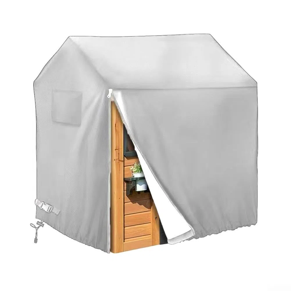 Housse 210D robuste pour cabane de jeu extérieure, grande maison de jeu imperméable, résistante aux UV (110 x 120 x 140 cm)