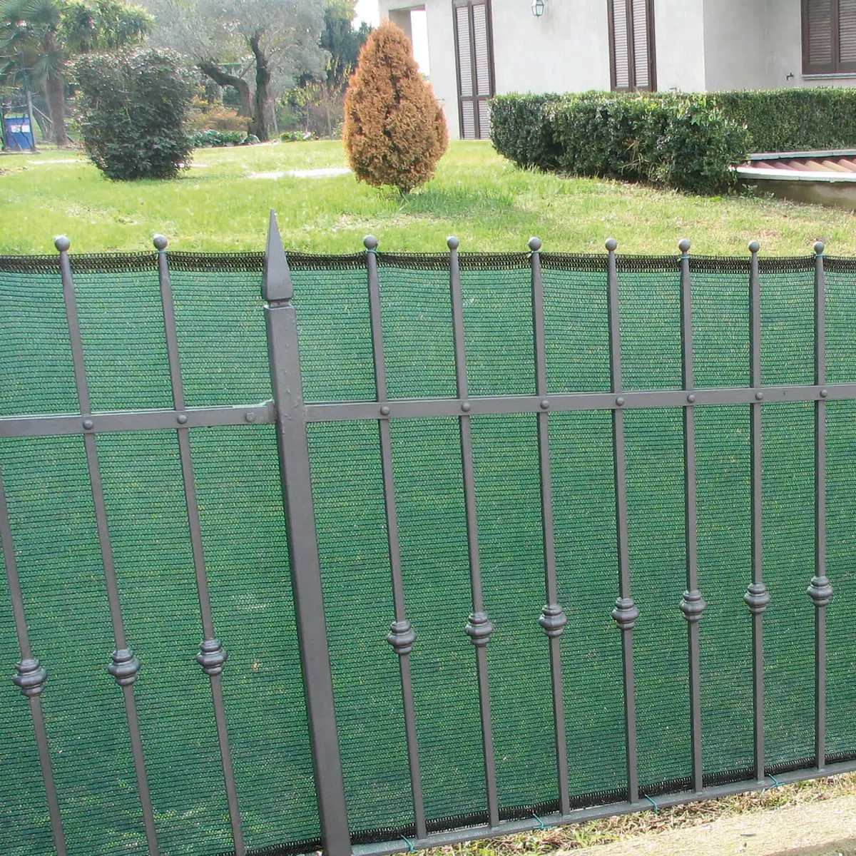 TENAX Filet Brise Vue Soleado 1,00x3 m Vert, Filet Tissé d'Occultation pour Terrasses, Balcons et Jardins, Filet d'Ombrage pour Protéger du Soleil