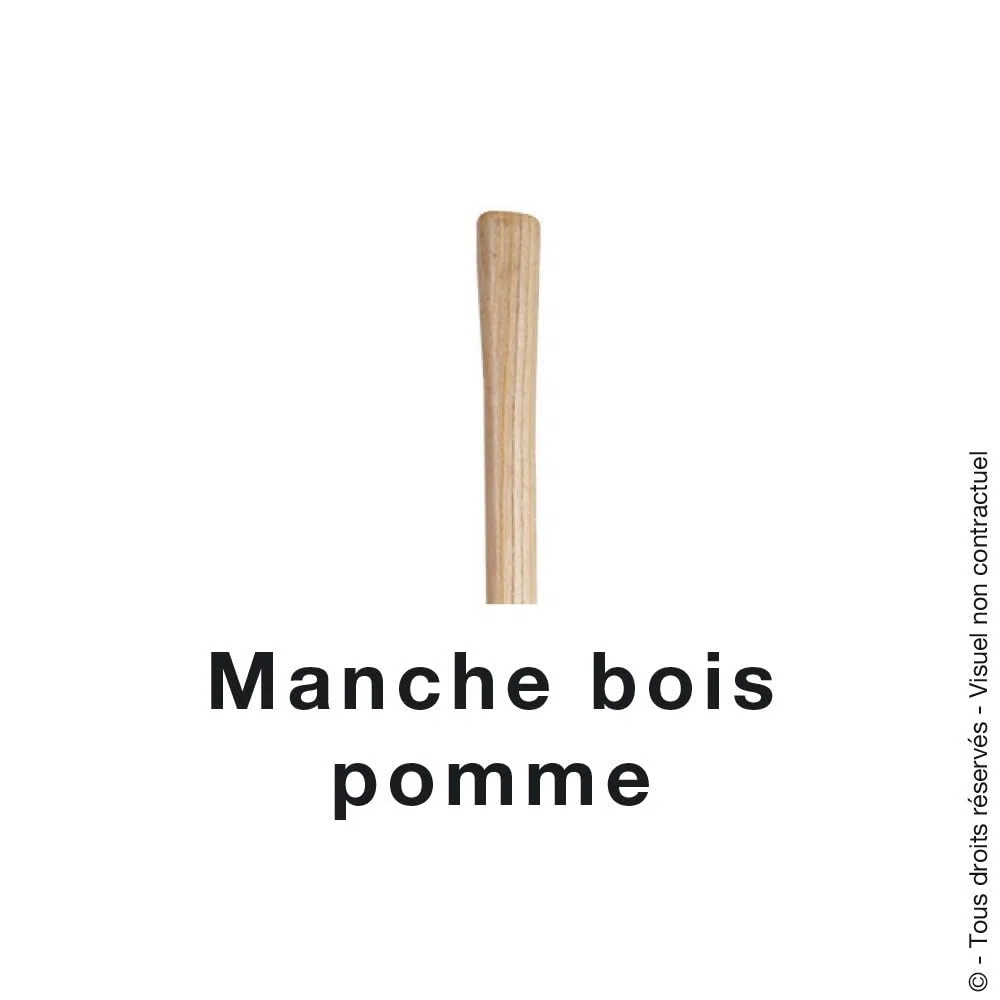 Grattoir de jardin - Avec manche bois 1,3 m, 16 cm