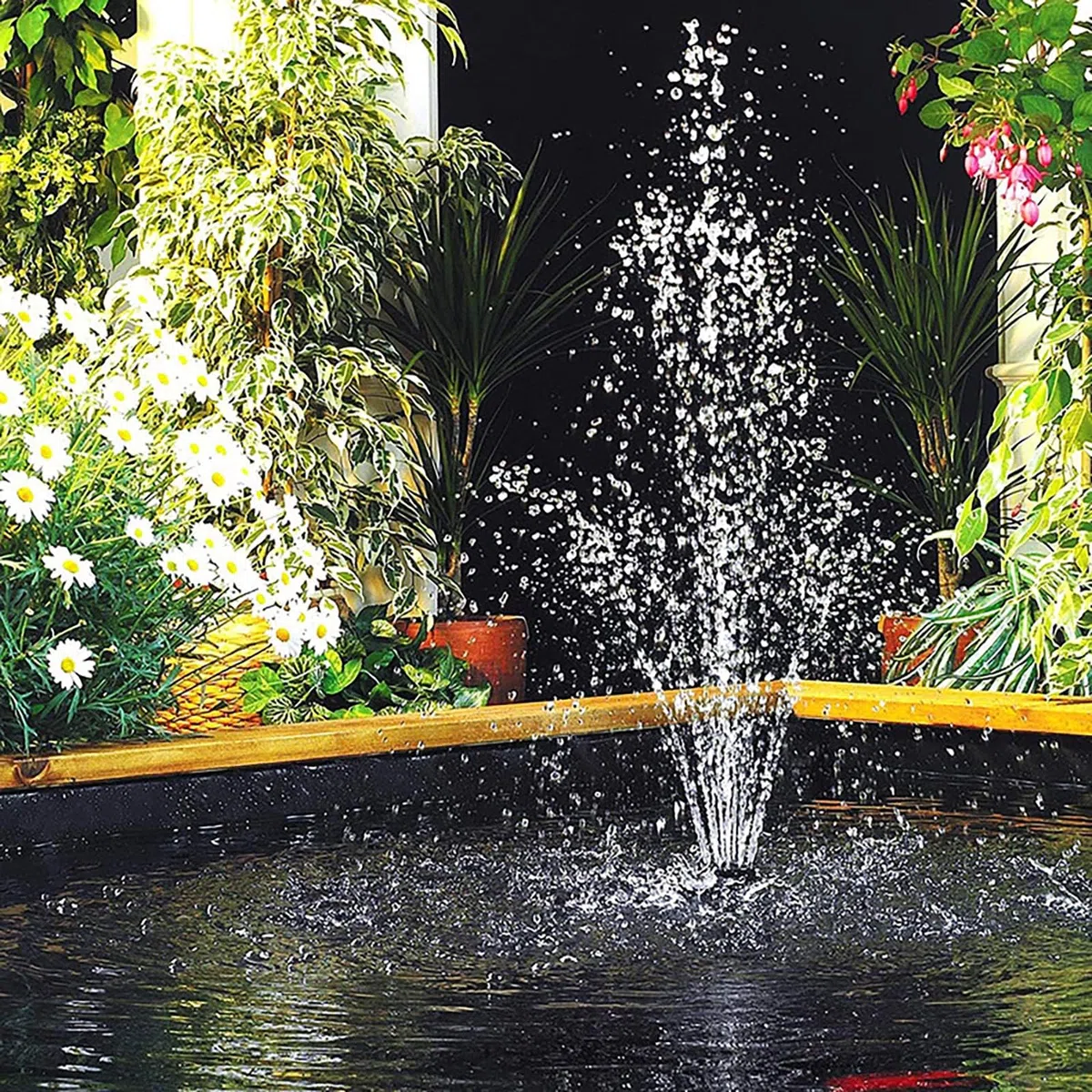Garvee Kit Complet de 9 Buses pour Pompe de Fontaine – Réglage précis des Jets d'eau – Accessoires Polyvalents pour Bassin de Jardin, étang et Aquarium – Compatible Pompe Submersible – Couleur : Noir