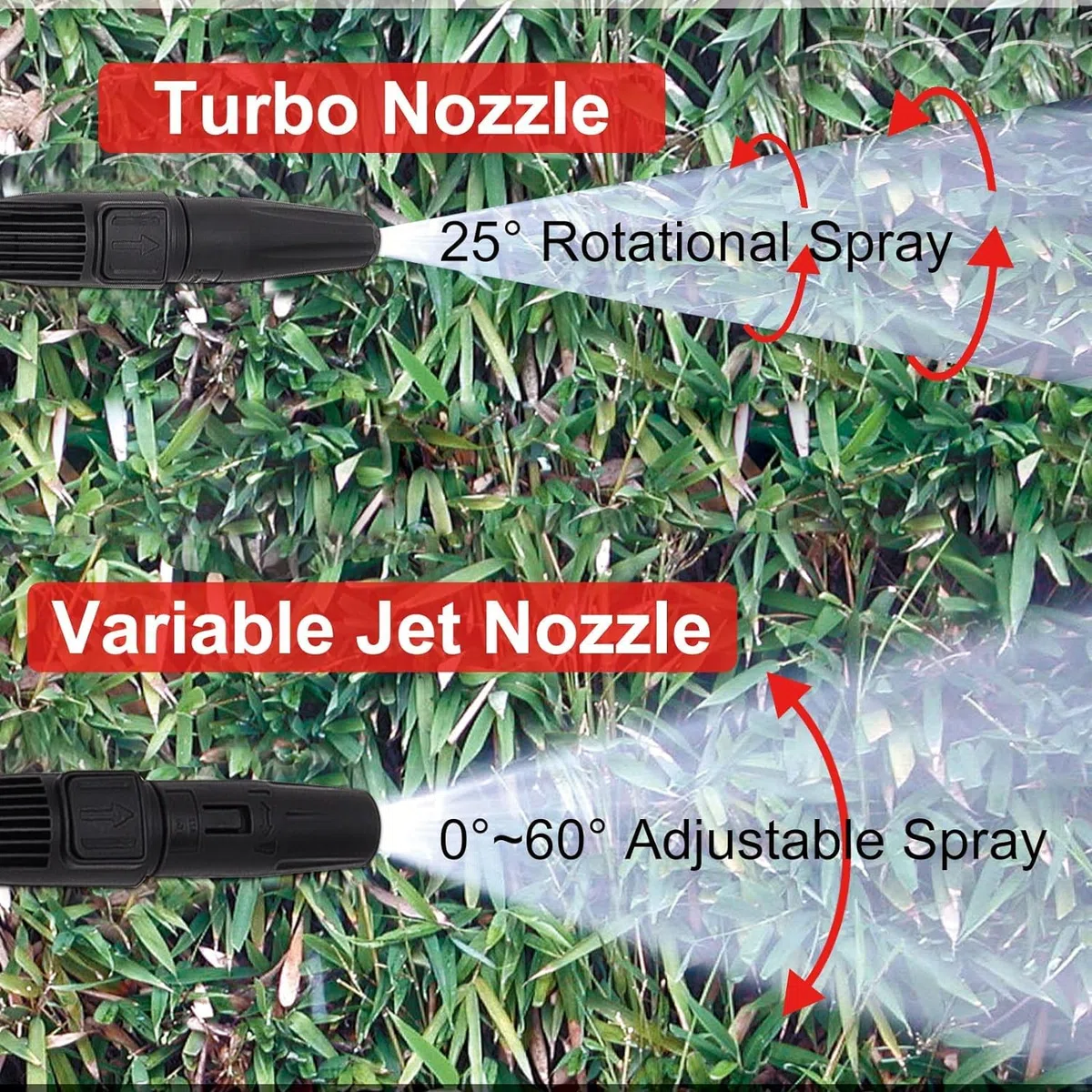 Kit de remplacement de pistolet pulvérisateur à gâchette avec lance pour nettoyeur haute pression 2350 PSI, système de connexion rapide pour Bosch, AQT avec buse de lance de pulvérisation réglable et