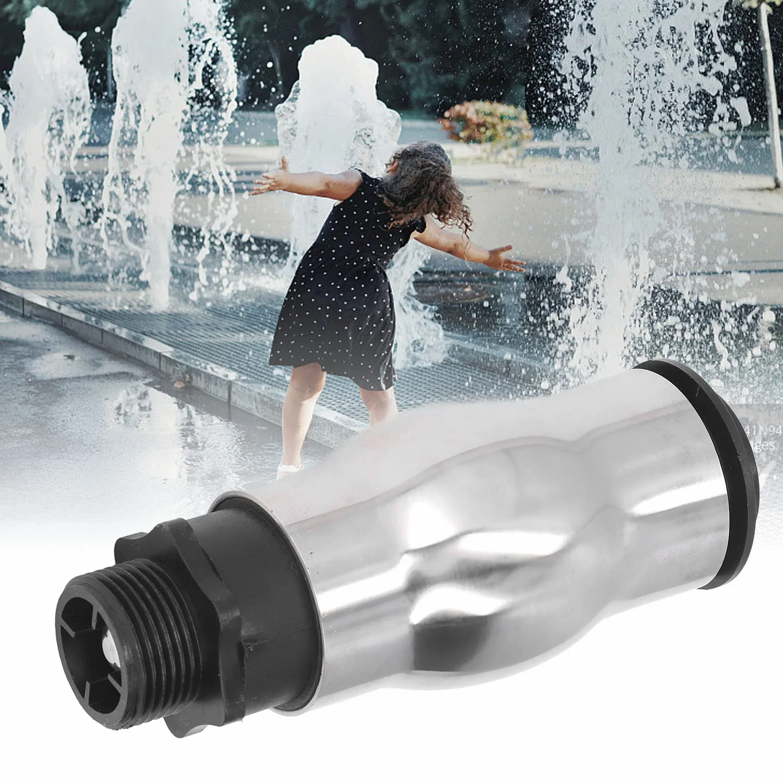 Syrisora G1 Tête de pulvérisation d'eau en acier inoxydable 304 pour fontaine à jet mousseux pour jardin, étang, lac