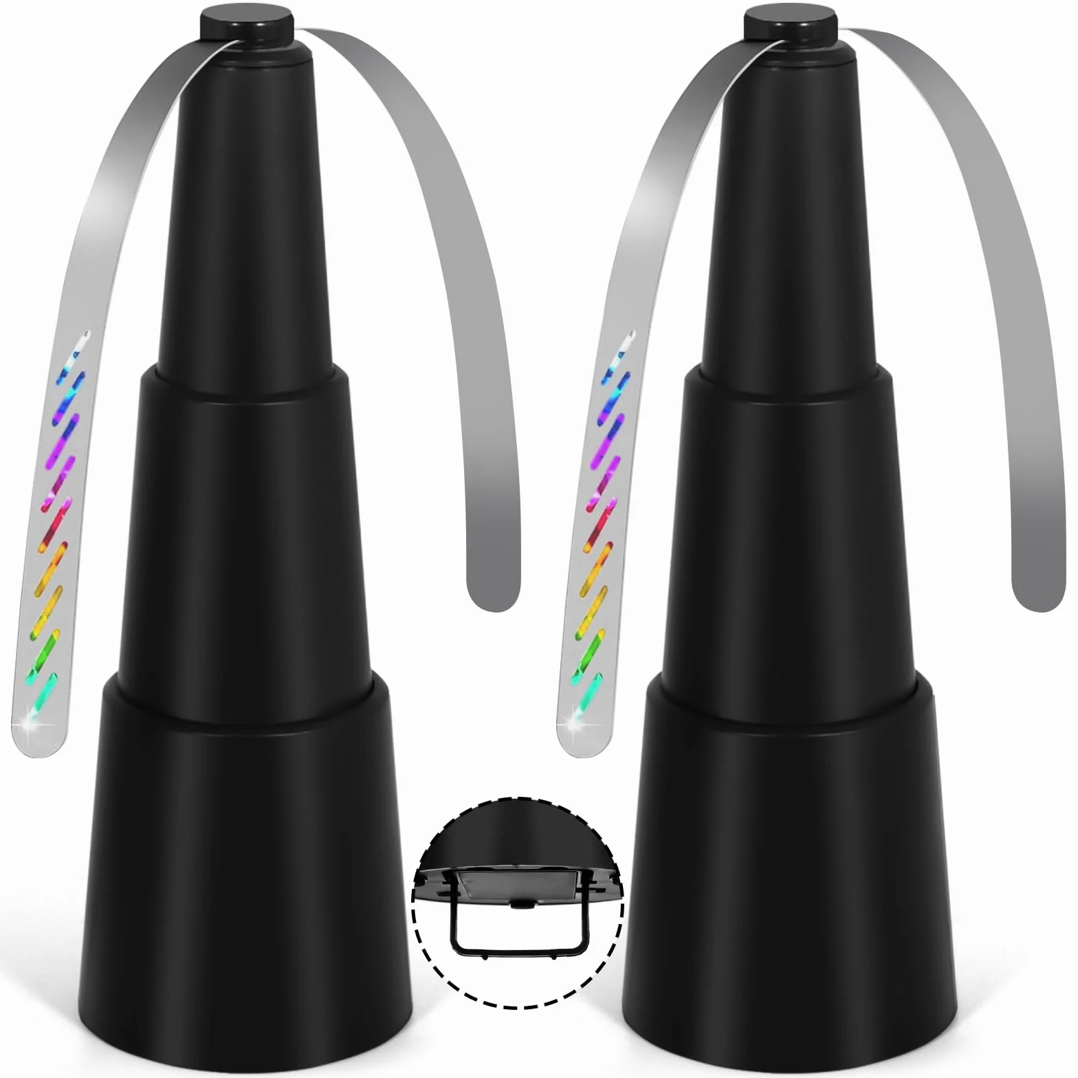 Moustiques Repoussent Les Ventilateurs, 2 Pièces Ventilateur Anti Mouche Indolore pour Eloigner Les Mouches de la Table, Repellent Moustique Fan pour Maison Dîner, Pique-Nique et Barbecue