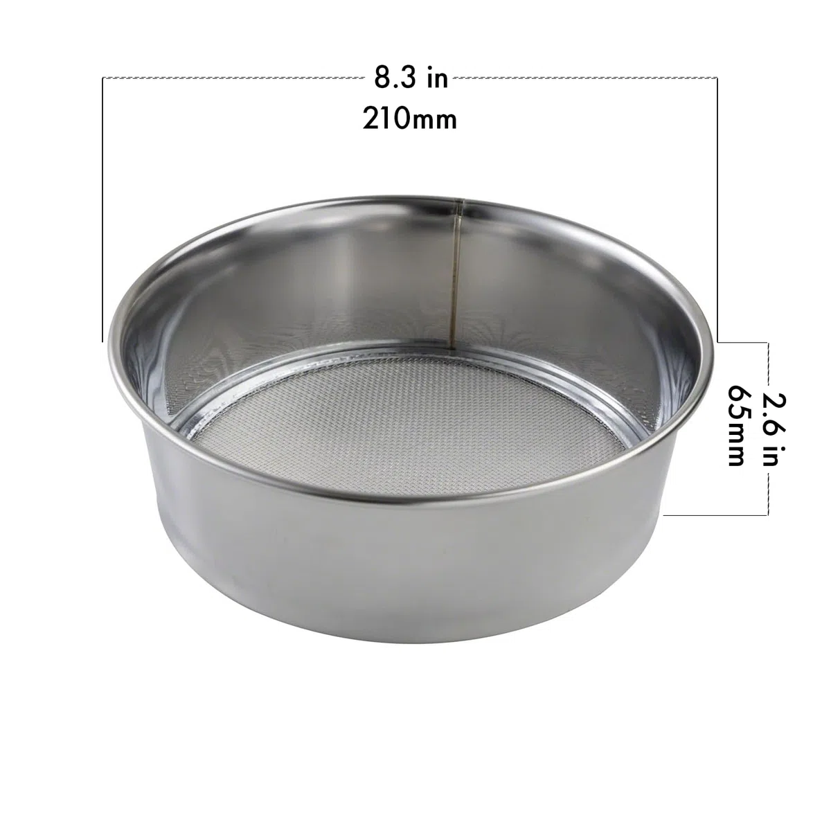 Hanafubuki Lot de 3 Tamis de Sol de 210 mm, fabriqué au Japon, 3 Tailles de Filtre en Maille, Outil de Jardinage Japonais pour bonsaï – 210 mm
