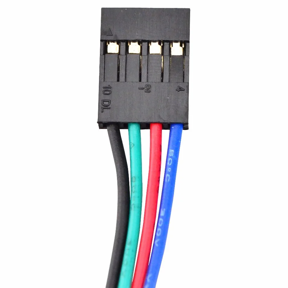 STEPPERONLINE Moteur pas a pas Nema 17 Bipolaire 59Ncm 2A 42x48mm 4 Fils with 1m Câble & Connecteur pour Imprimante 3D, Machine CNC
