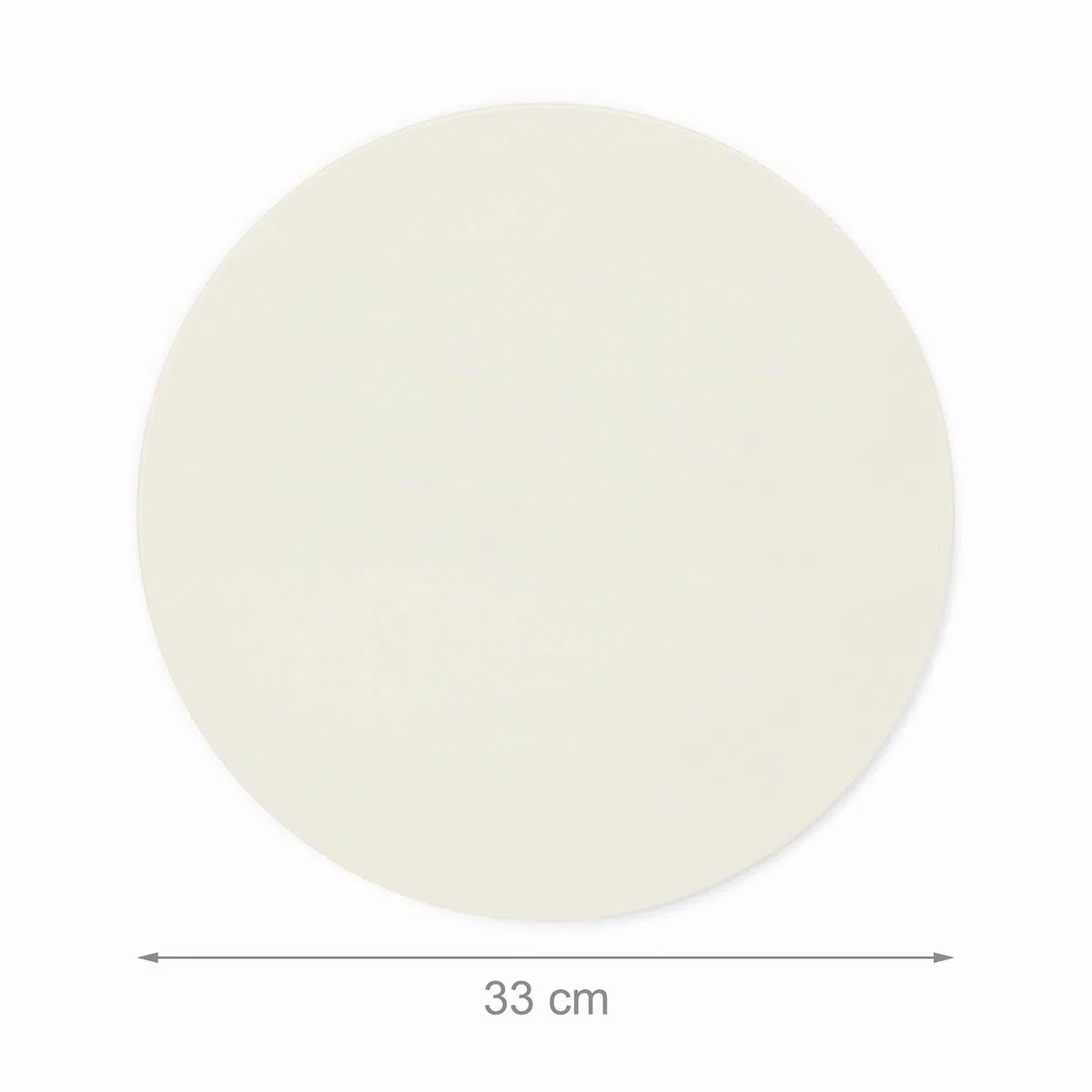 Relaxdays Pierre à pizza pour cuisson Pierre Rond, diamètre : 33 cm, 1 cm d'épaisseur, cuisson en pierre de Cordiérite pour croustillantes Pizzas, pains et plus, dans le four et grill, beige