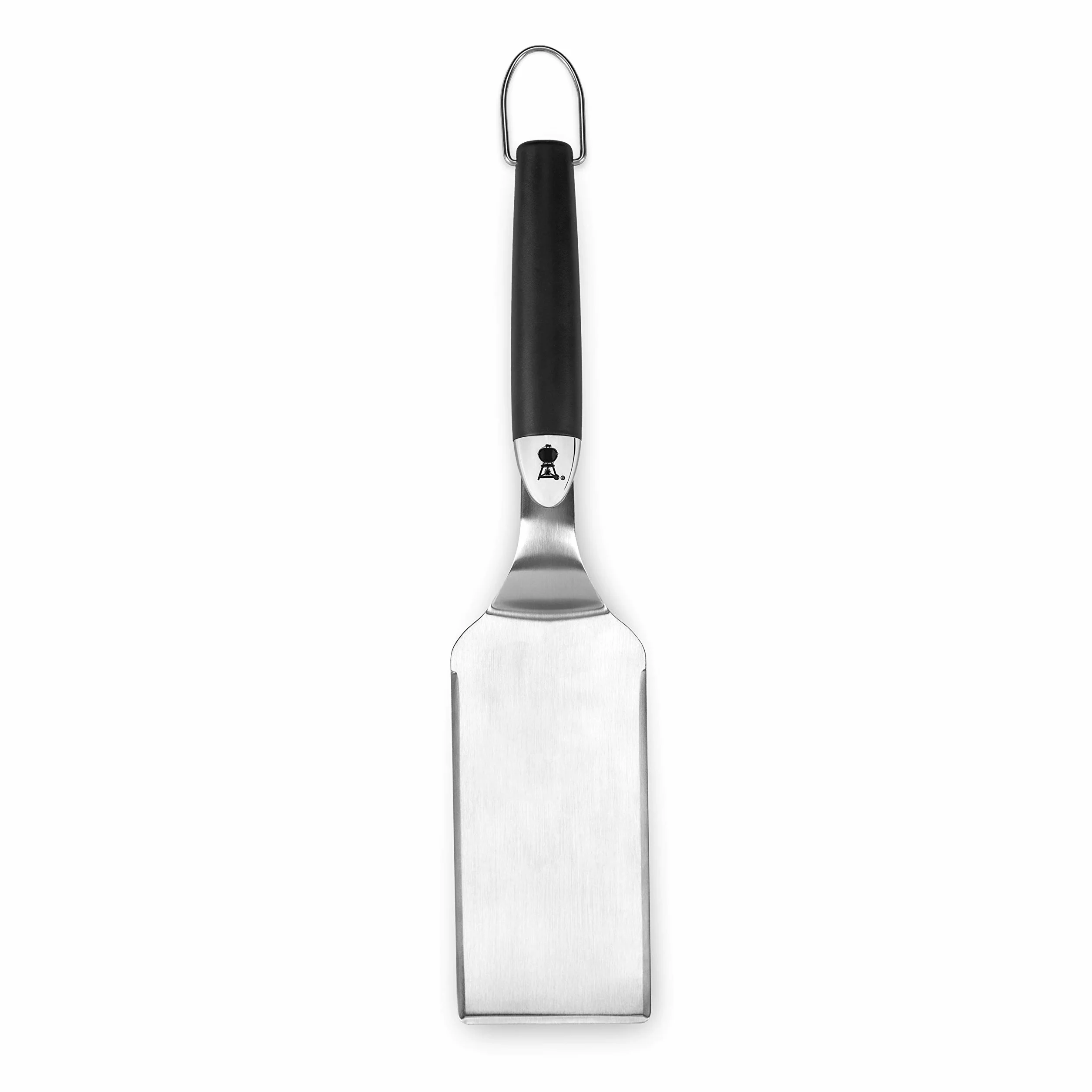Weber Spatule premium (40cm), en acier inoxydable, avec poignée confortable antidérapante, lavable au lave-vaisselle - Noir/Argent (6206)