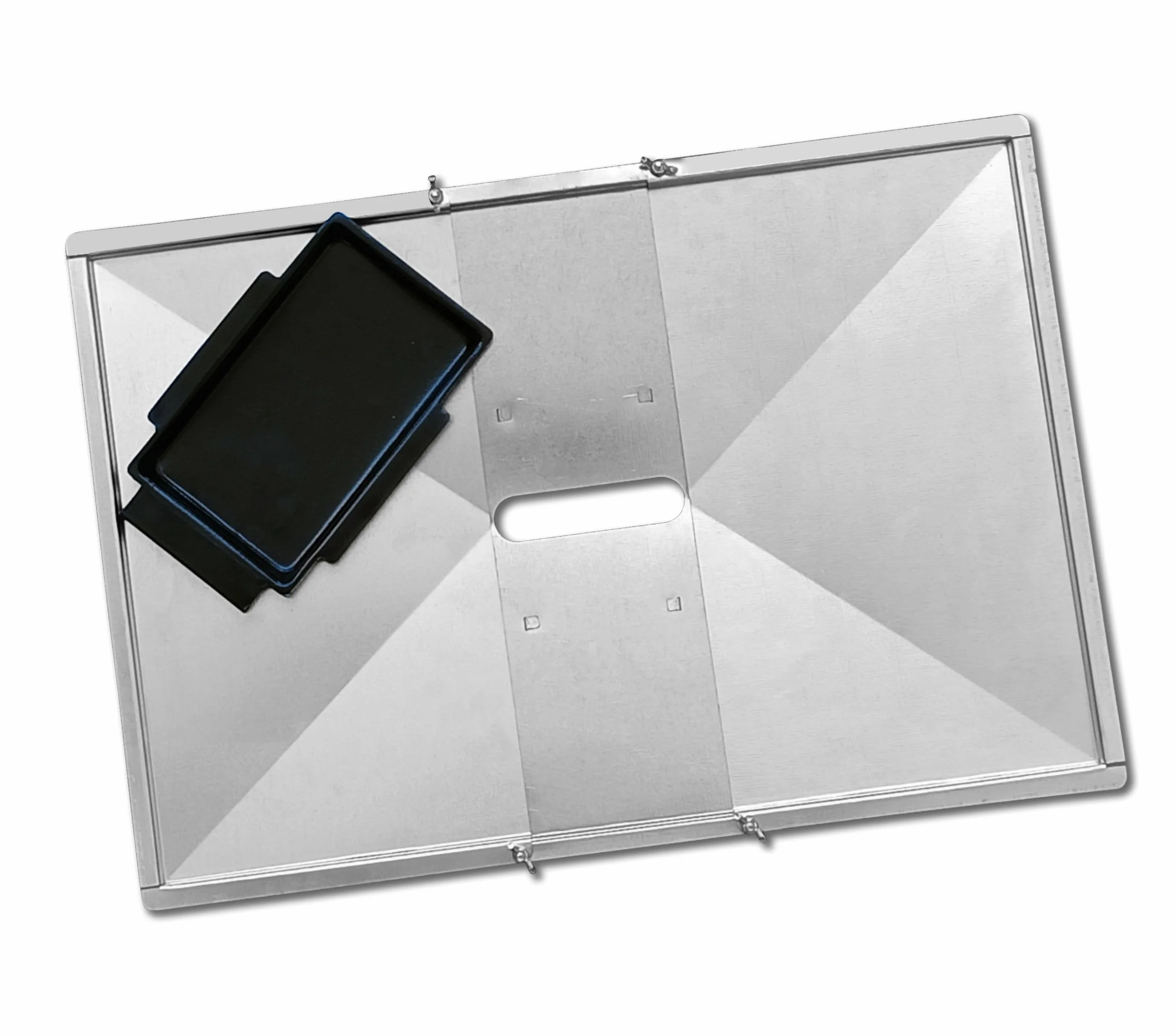 Bac à graisse de rechange avec longueur réglable (41 cm à 51 cm) pour barbecue Biltema, Lucifer, Napoleon, Landmann et autres marques européennes, bac à graisse universel pour