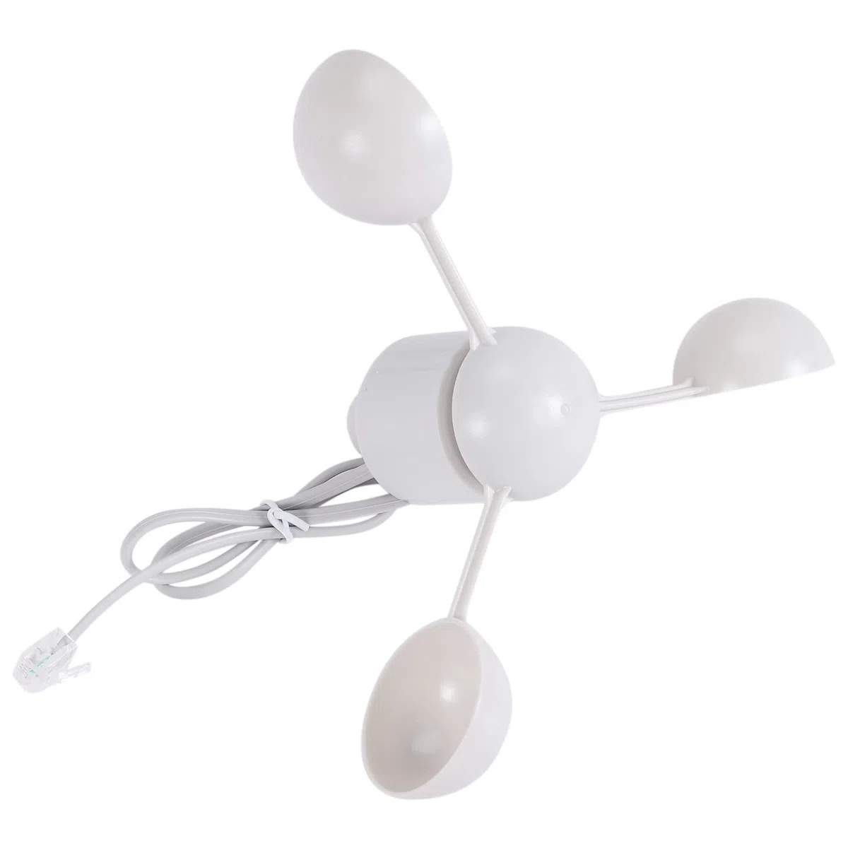 WH-SP-WS01 AnéMomèTre Instrument de Mesure de la Vitesse Du Vent Capteur de Vitesse Du Vent Instrument MéTéOrologique pour AnéMomèTre Misol, Blanc