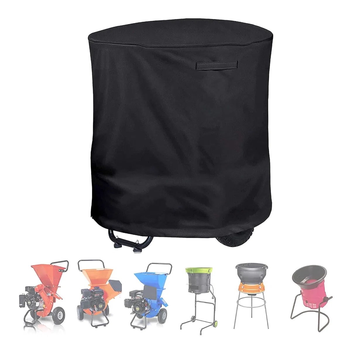 Housse de protection anti-poussière pour broyeur de bois