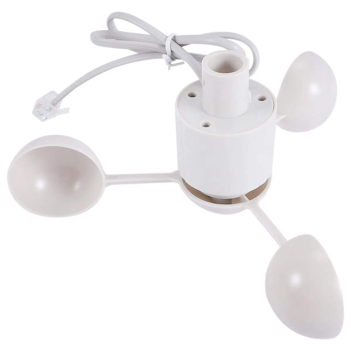 WH-SP-WS01 AnéMomèTre Instrument de Mesure de la Vitesse Du Vent Capteur de Vitesse Du Vent Instrument MéTéOrologique pour AnéMomèTre Misol, Blanc