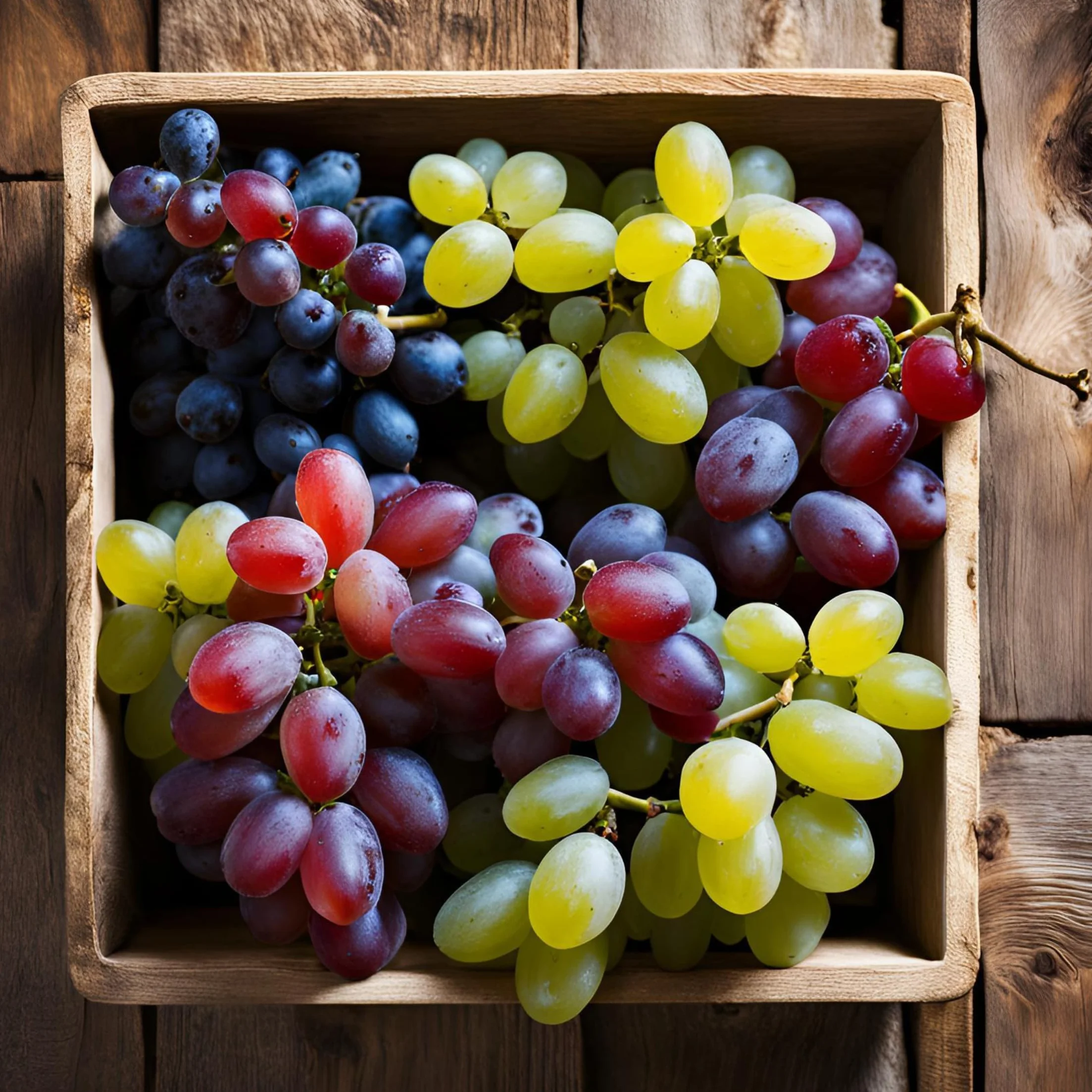 Plant in a Box - Plants de raisin - Mélange de 3 - Vitis Vinifera - Vigne 'Cabernet franc', 'pinot gris', 'Chardonnay' - Pot 9cm - Hauteur 25-40cm