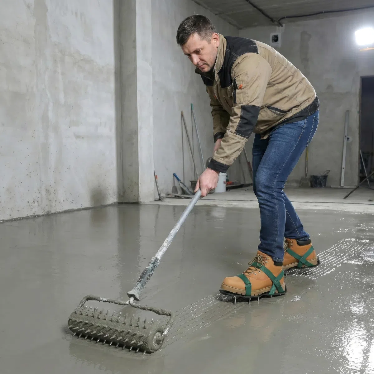 Sillar Chaussures à Clous avec Fermeture Réglable, Scarificateur Gazon 2 en 1 avec Pointes 55 mm et 40 mm, Durables pour Jardin, Sol, Pelouse, Chape et Revêtement, Pointures 37-48
