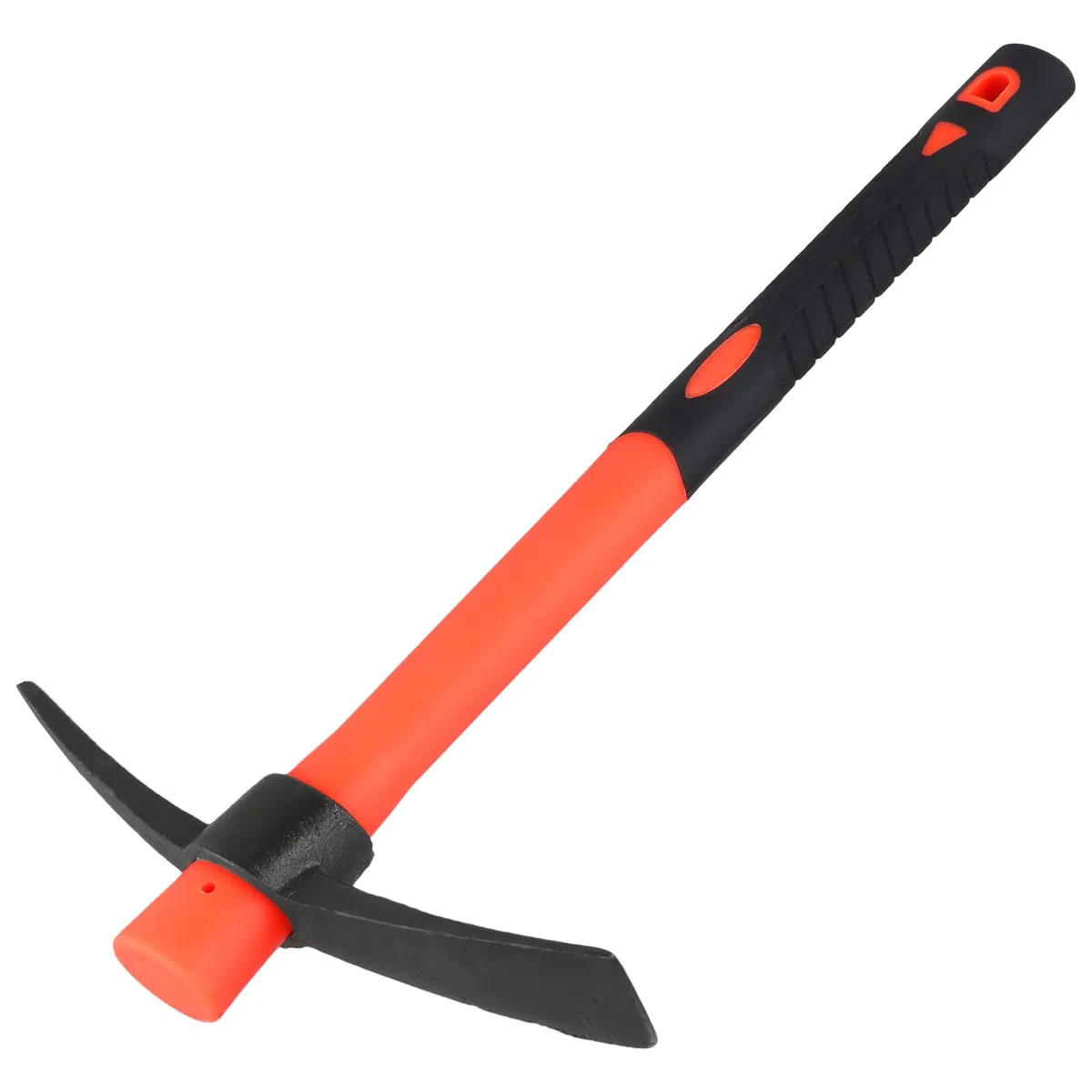 Lot de 2 pioche pointue rouge - 38 x 23 cm - Avec manche - Pour jardin, sol
