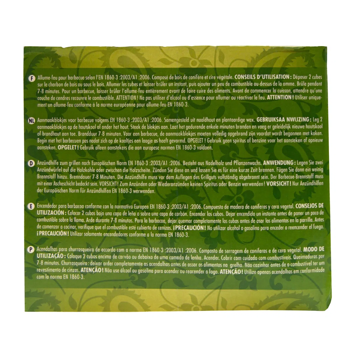 MAXIPACK CHEMINETT 15720-12 Cubes d'allumage écologiques - Boîte de 120 Cubes naturels pour Allumer Le feu de cheminées, poêles et/ou cheminées (Lot de 2)