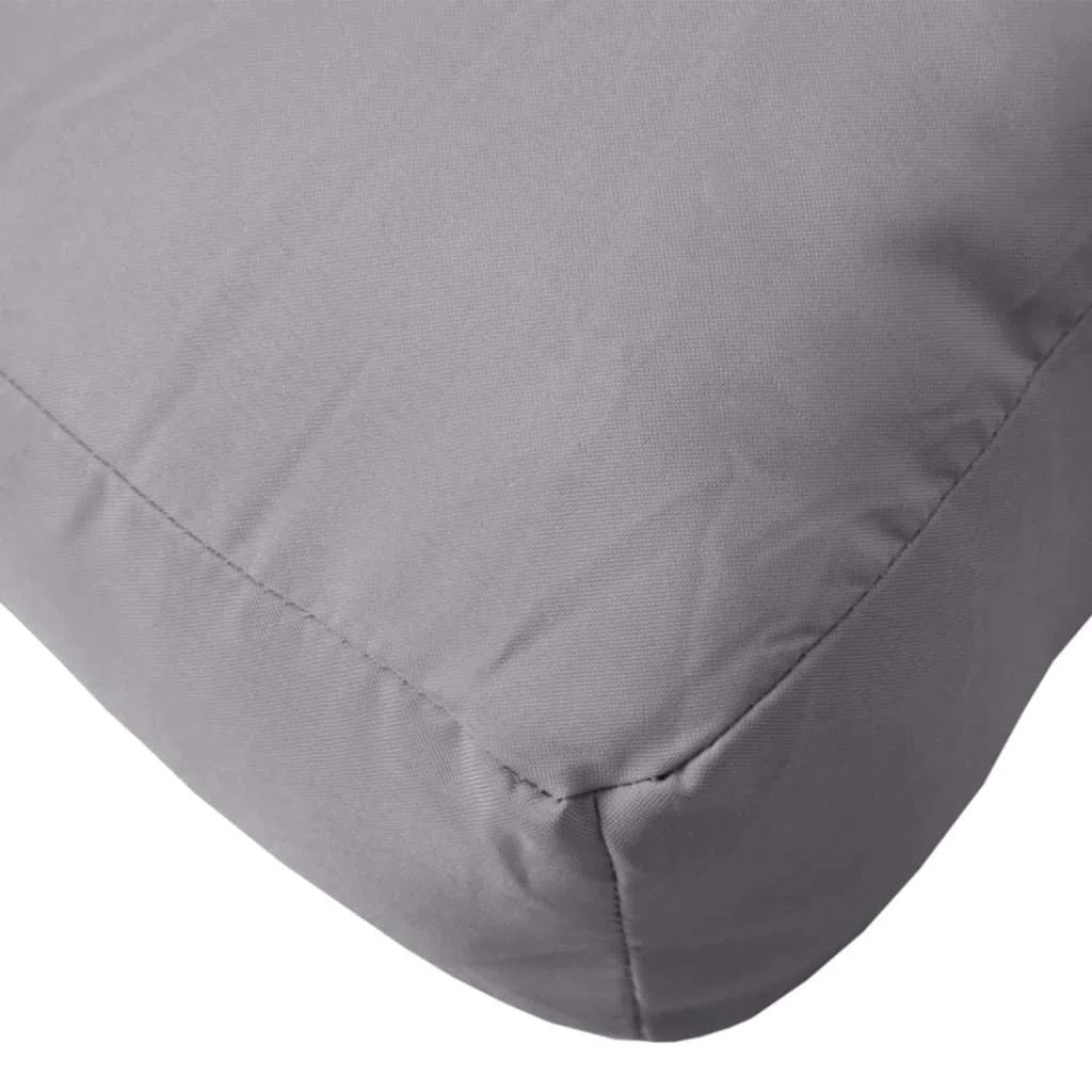 vidaXL Coussin de Palette, Galette de Siège Imperméable, Coussin de Jardin, Décoration d'Extérieur Terrasse, Gris 60x60x9,5 cm Tissu Oxford