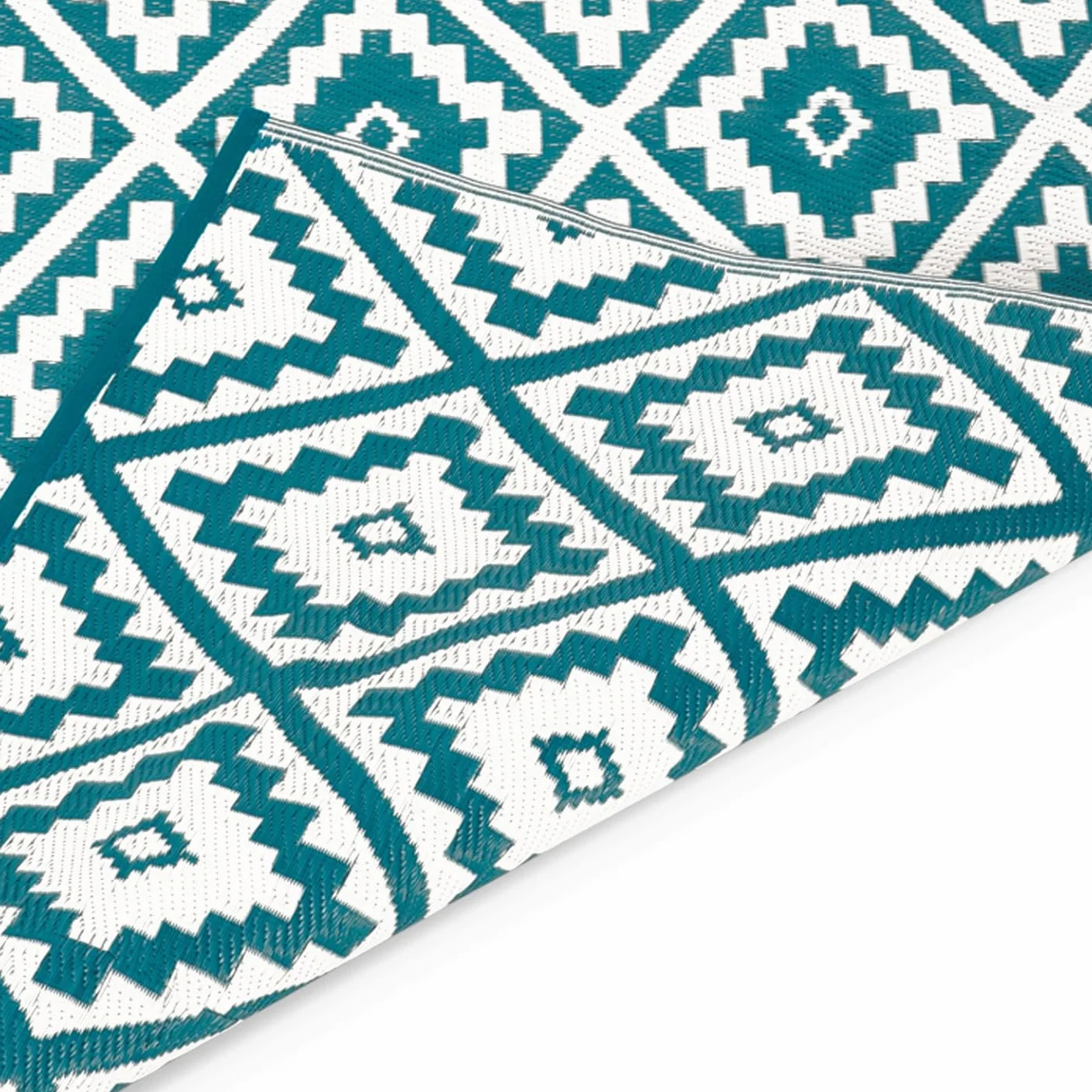 IDMarket - Tapis extérieur Bahamas Bleu Canard 180 x 280 CM