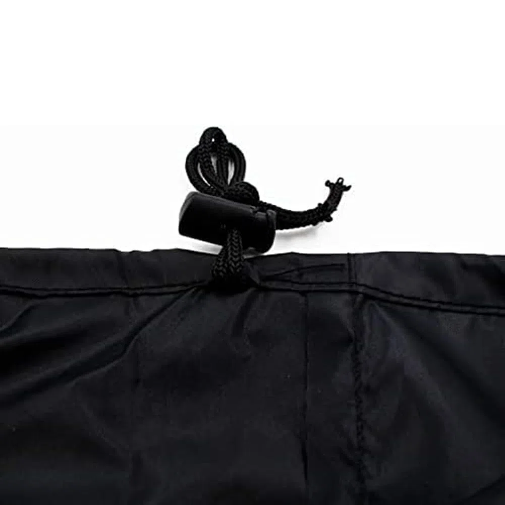 Sac de rangement noir pour tente, auvent, sac de rangement imperméable noir, avec cordon de serrage et deux dragonnes, pour meubles, grils, etc. (140 x 34 x 44 cm)