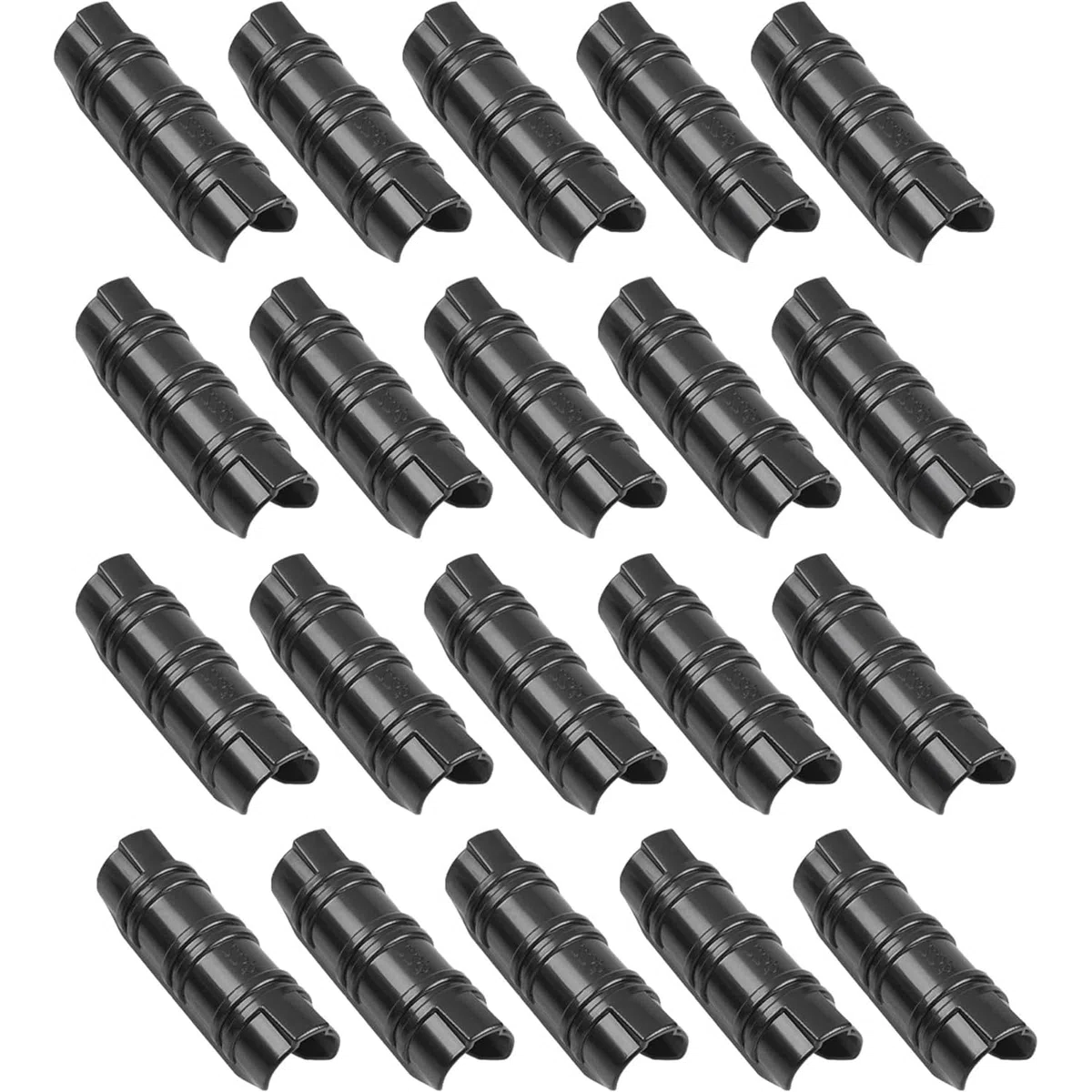 Lot de 20 clips de serrage en plastique de 32 mm pour cadre de serre, tube de tuyau en ABS, clips de tube de construction de jardin en plastique, pinces de tuyau fixes pour fournitures de plantes