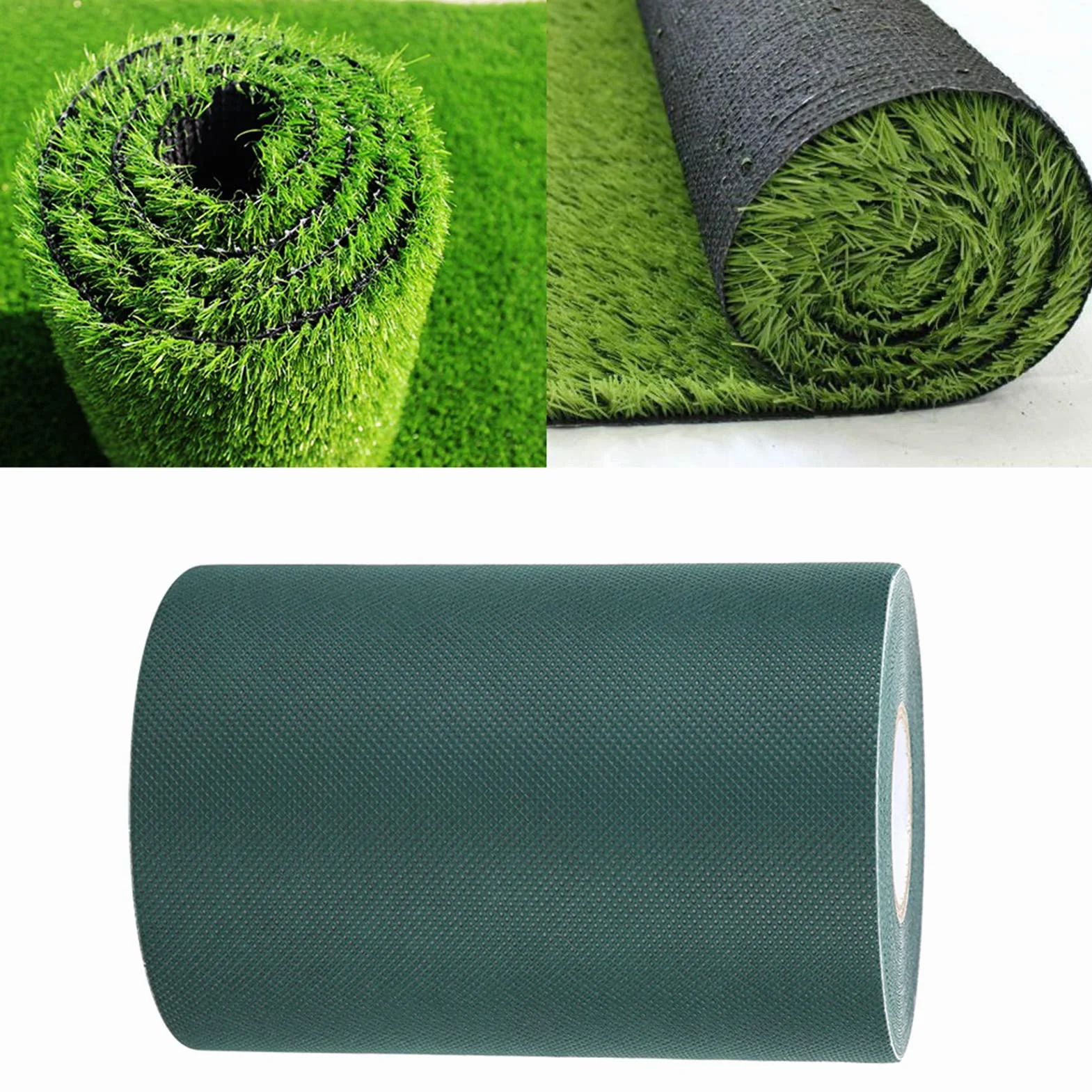 Ruban à gazon, Bande Adhésive De Gazon De Bande De Gazon Synthétique De 150mm x De 10m De Ruban Adhésif De Bande d'herbe De Tapis d'herbe (2 Couleurs)(Vert)