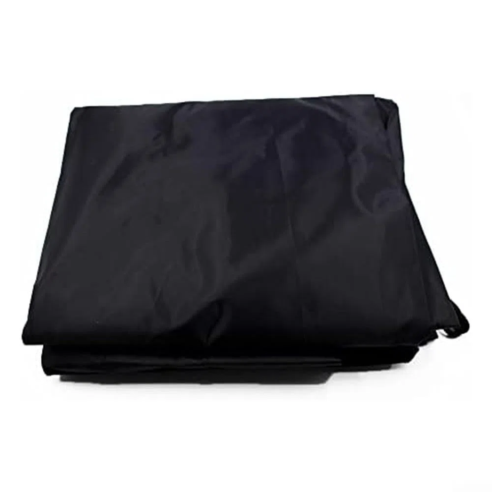 Sac de rangement noir pour tente, auvent, sac de rangement imperméable noir, avec cordon de serrage et deux dragonnes, pour meubles, grils, etc. (140 x 34 x 44 cm)