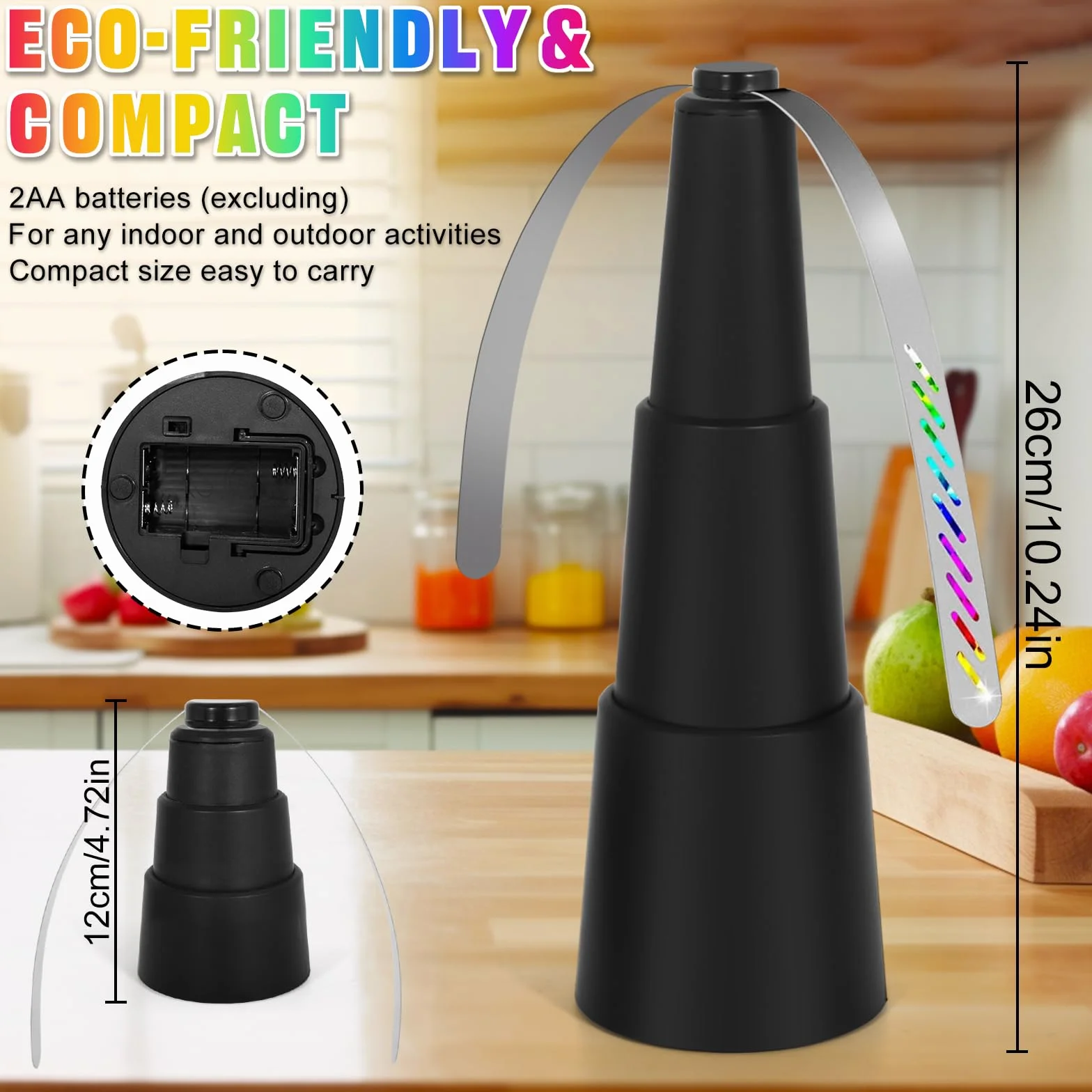 Moustiques Repoussent Les Ventilateurs, 2 Pièces Ventilateur Anti Mouche Indolore pour Eloigner Les Mouches de la Table, Repellent Moustique Fan pour Maison Dîner, Pique-Nique et Barbecue
