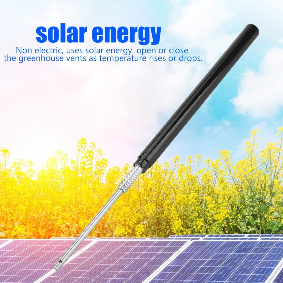 Nikou Ouvre-Fenêtres Automatiques pour Serres,Cylindres D'ouverture Automatique de Fenêtre à énergie Solaire avec Contrôle de la Température,pour Serres(31×1,5cm)