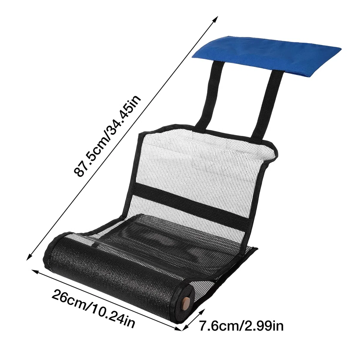 Rampe d'évasion – Échelle d'évacuation de 27,9 cm, rampe de sauvetage robuste pour animaux, pliable et variable en tissu Oxford pour grenouille | Protection multifonction en maille bleue, rampe