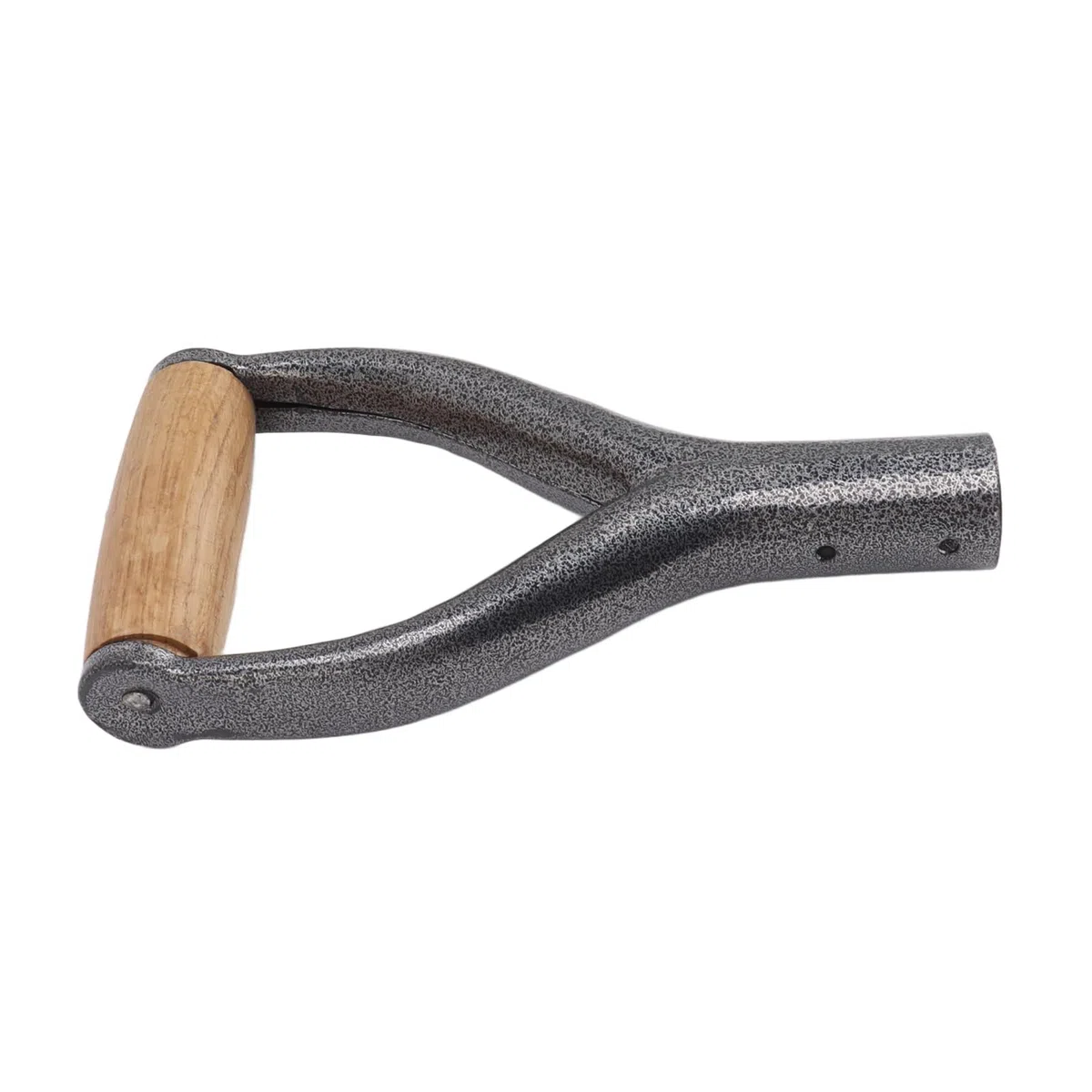 TOPINCN Manche de Bêche, Structure Robuste, Diamètre Intérieur de 12,22 Pouces, Manche de Pelle en Forme de Y, Design Ergonomique avec Manche en Bois pour Creuser des Outils (Argent)