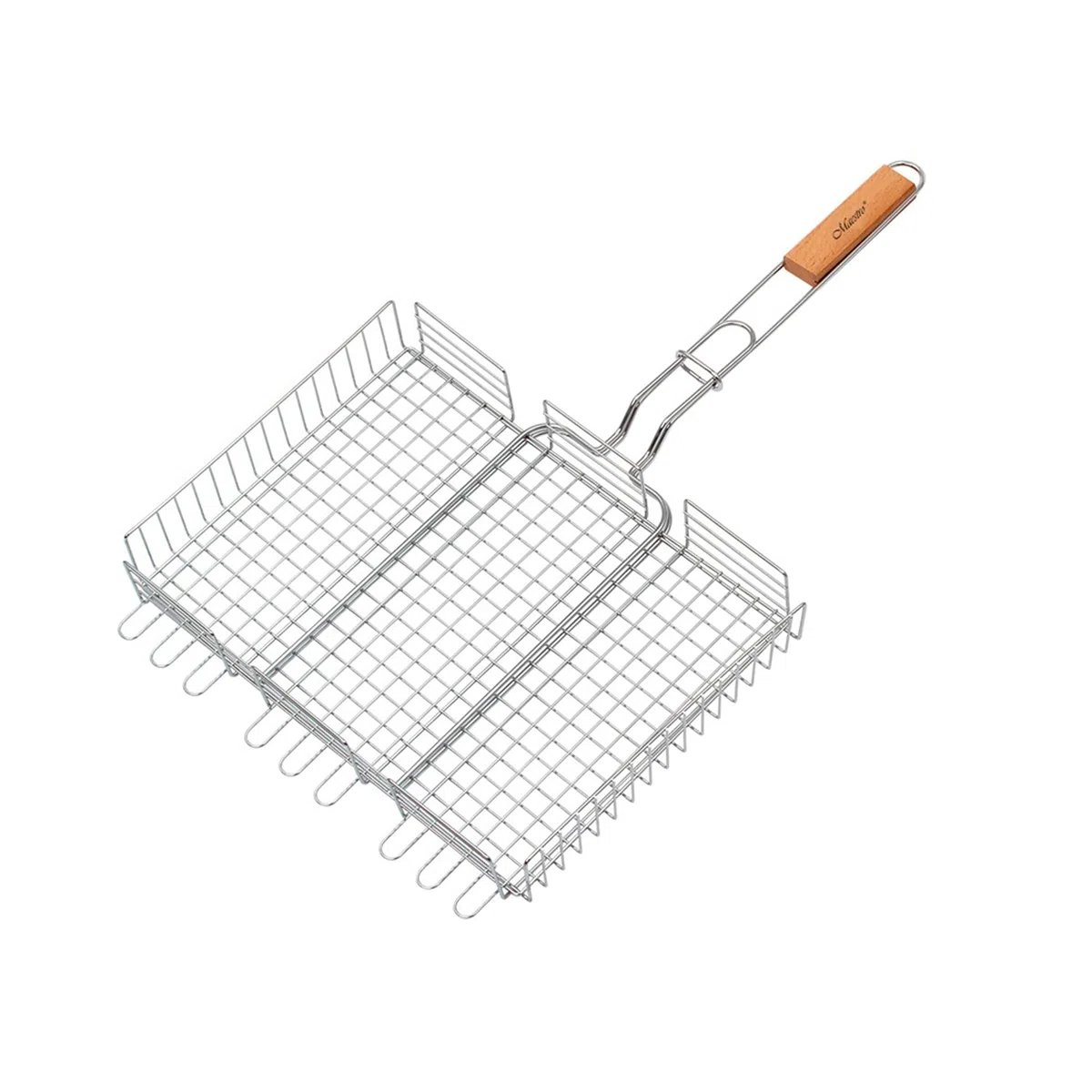 Maestro MR-1003 Grille de cuisson double barbecue Panier à griller portable 40x30cm