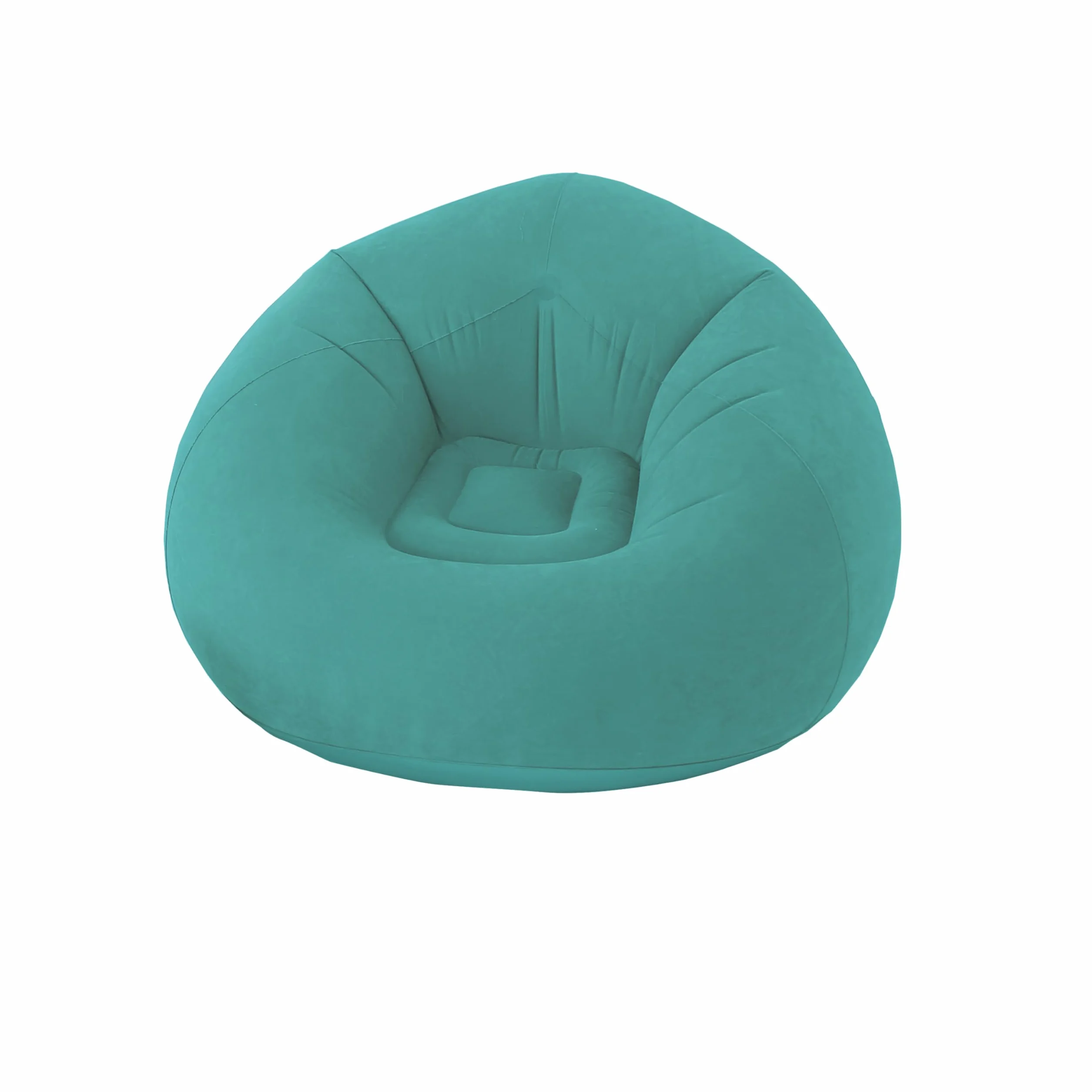 Fauteuil d'extérieur Gonflable, 100x100 cm, Turquoise, 100% PVC Flocké, Collection Jardin Costa