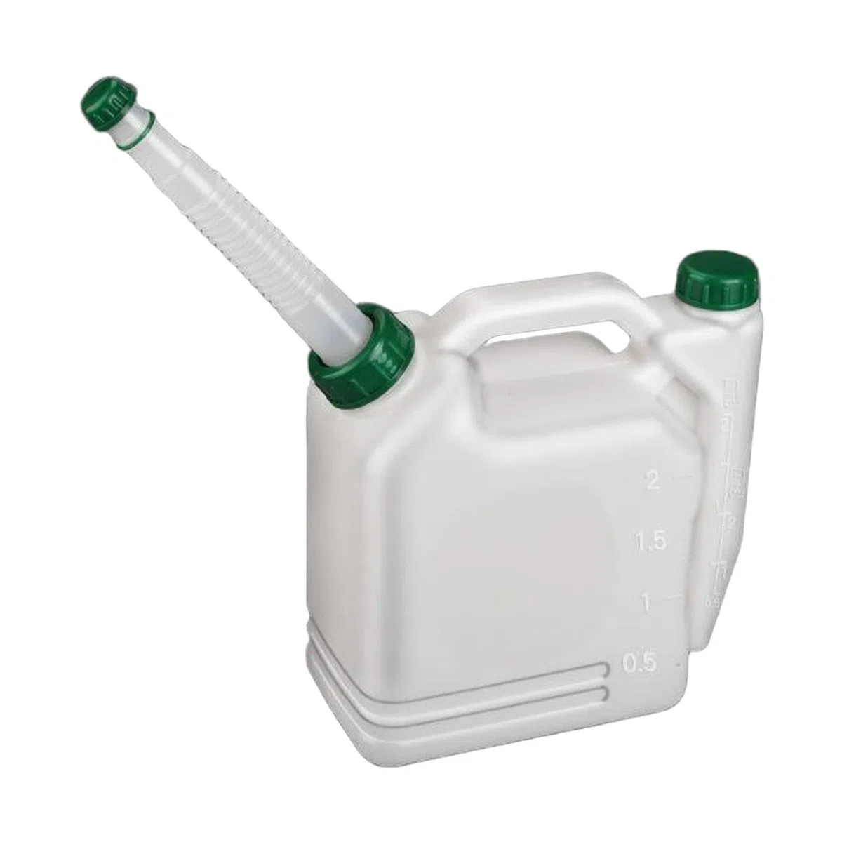 Bouteille de mélange d'huile, bidon d'essence, Moteur 2 Temps, Mesure et Distribution, Pot de Contraste Portable pour débroussailleuses et, 2 L