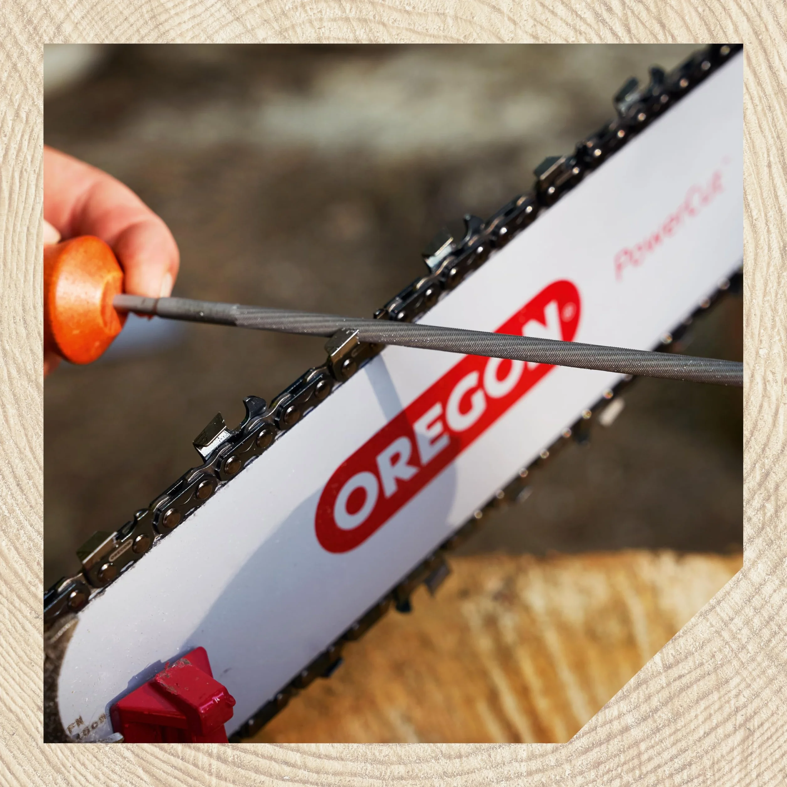 OREGON - Limes pour Tronçonneuse, Lot de 12x Limes Rondes de 4,0 mm de Diamètre, Affûteuses pour Chaîne de Tronçonneuse, Design à Coupe Double, d'Affûtage de Qualité Professionnelle