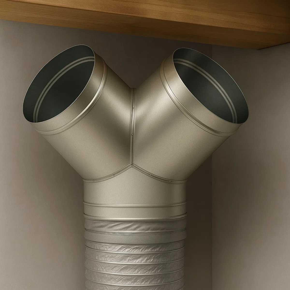 Weedness Connecteur Y 125 mm métal pour ventilateur de culture conduit filtre à charbon