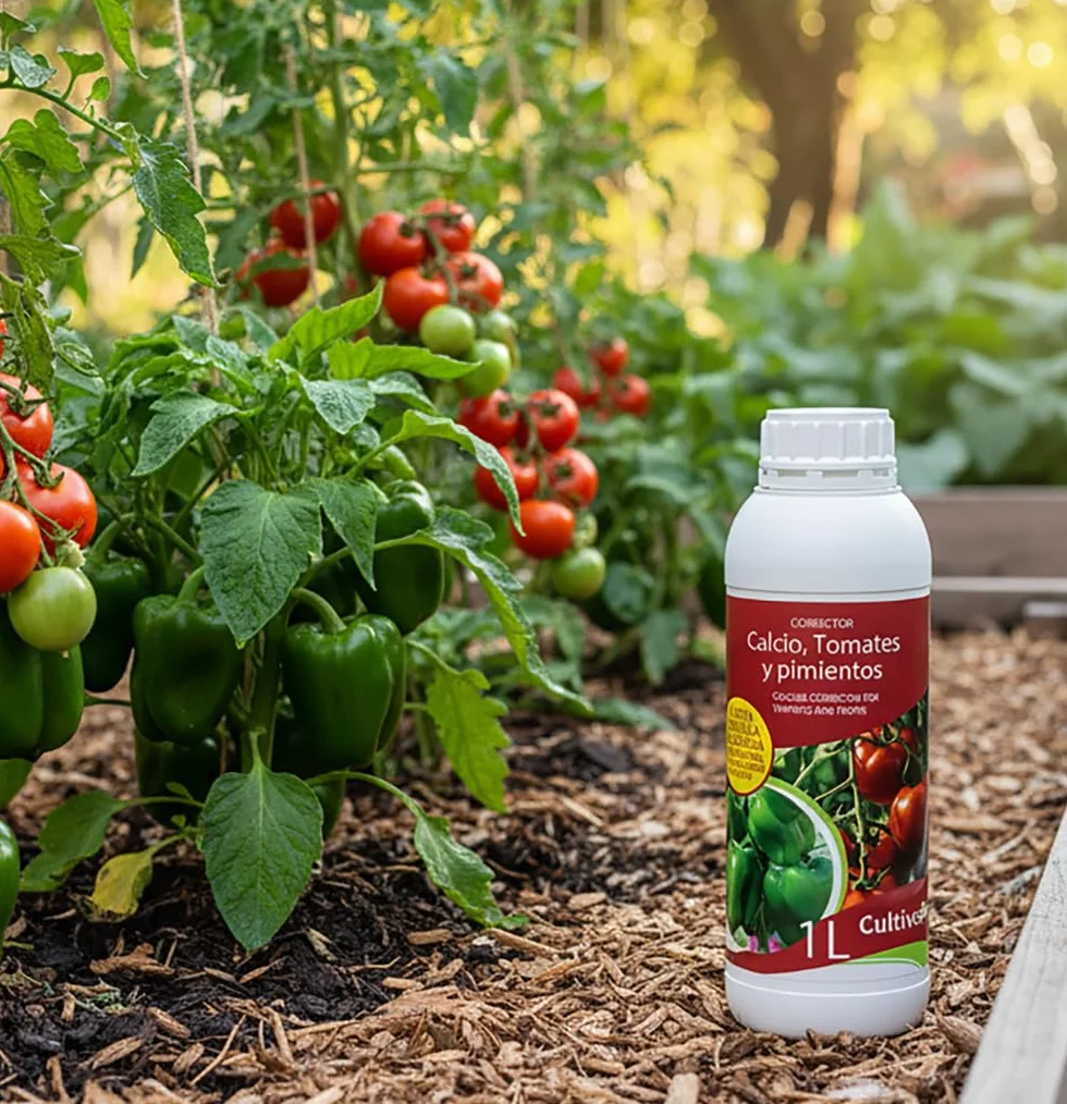 CULTIVERS Calcium liquide pour tomate et poivron 1 L | Engrais liquide au calcium pour cultures potagères, horticulture et jardinage, usage régulier au potager, jardin et plantes