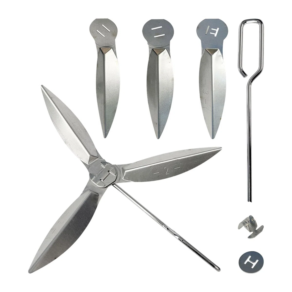 Lot de 2 Systèmes de Nettoyage One Touch de 47 cm, 18-1/2-Inch Kit de Nettoyage One Touch Compatibles avec Les Pièces de Barbecue Weber 7443 90992 3618 307443 307408 90719