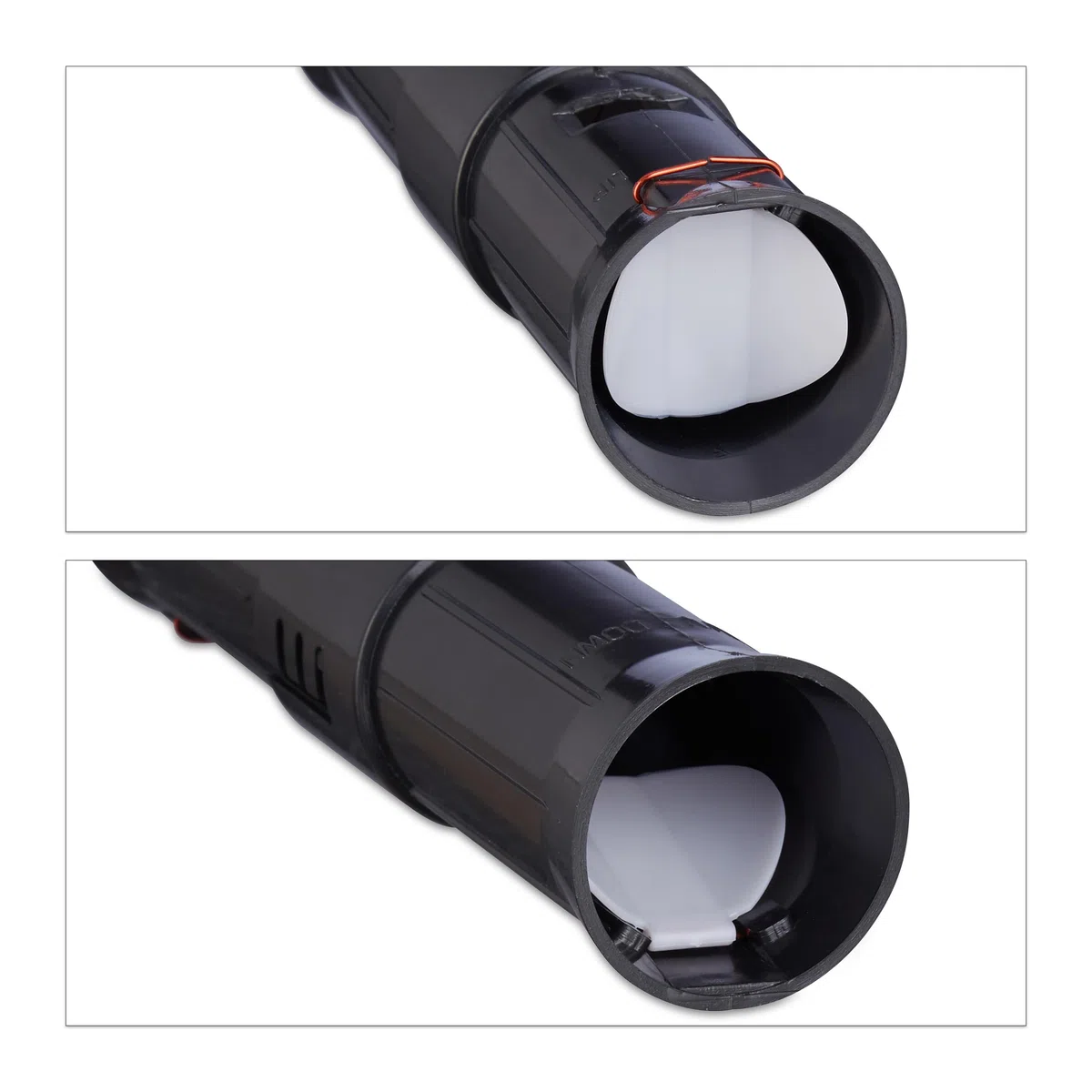 Relaxdays Piège à Taupe, Lot de 5, Tunnel piège Vivant défense Animale Lutte Anti Taupe piège Tube Plastique 2 Ouvertures, Noir