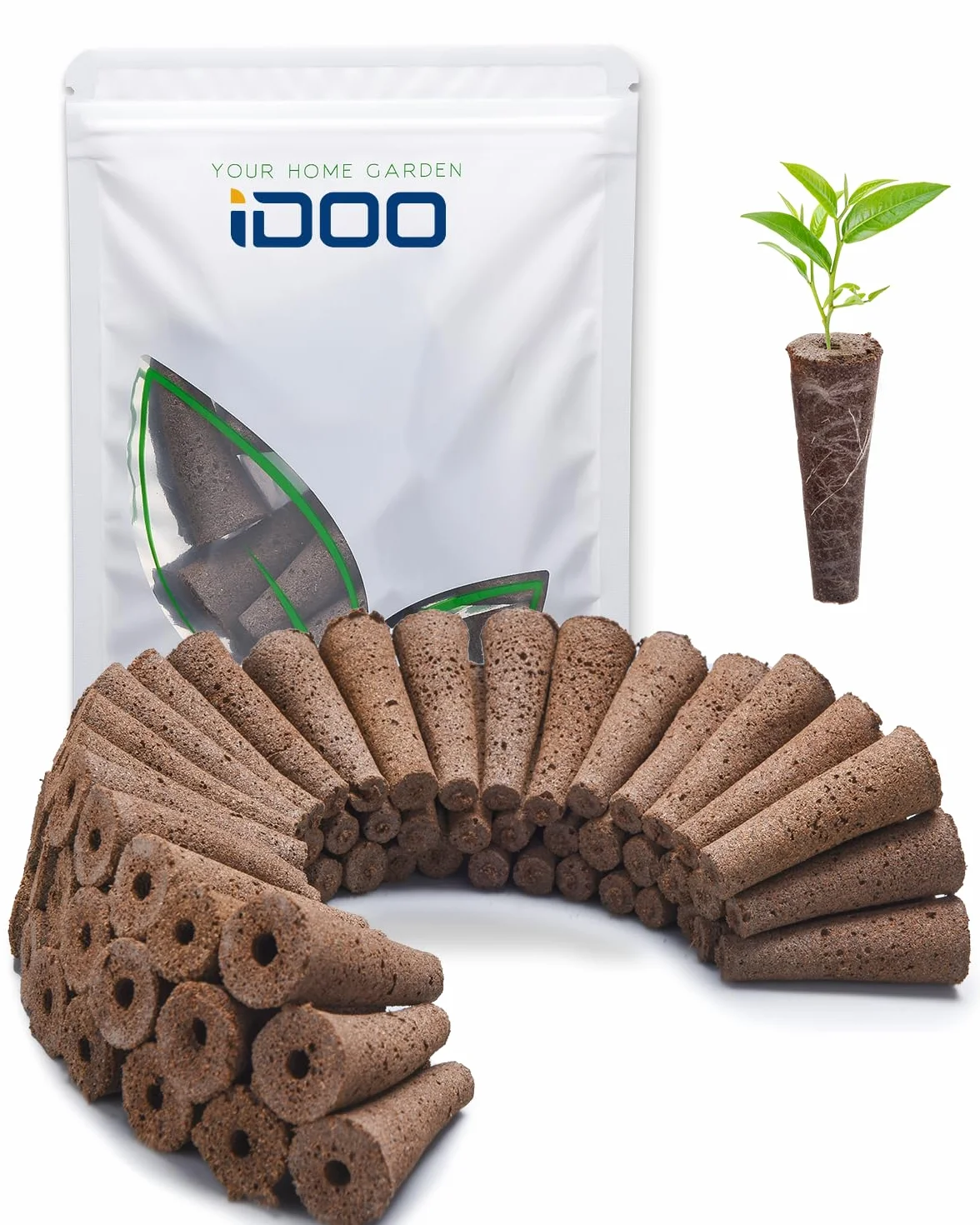 iDOO Éponges de Croissance de Remplacement (60 pcs), Éponges de Tourbe de Remplacement pour Jardin hydroponique d'intérieur