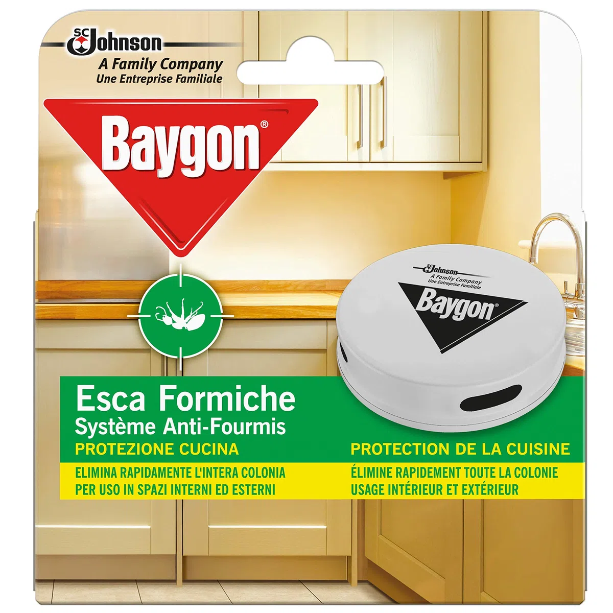 Baygon Piège Anti-Fourmis Boîte à Appât Usage Intérieur et Extérieur - Lot de 4