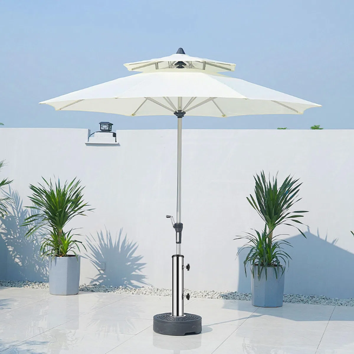 Pied de Parasol,Colonne de Base de Parasol Pour Granit,Colonne de Parasol Universelle Avec Anneau RéDucteur En 3 Parties (48/38/32 Mm),Supports de Manchon de Parasol,Colonnes de Parasol de Jardin