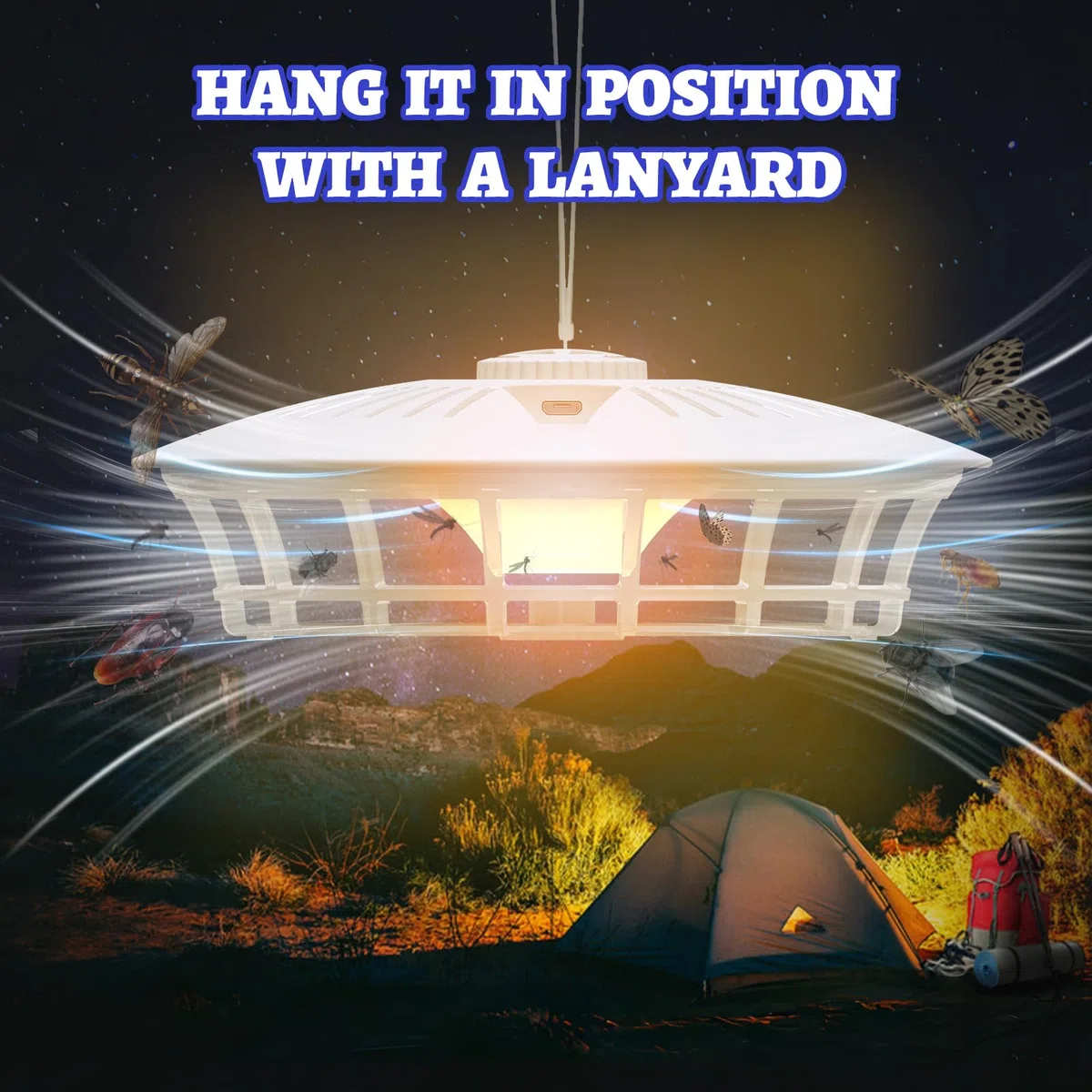 2PCS Piège à Puces, Piège à Lumière Anti-Puces à LED 4 Modes avec 14 Autocollants de Capture, UV Lampe Tue Mouche Electrique, Lampe Piège À Puces de Glu pour Chambre, Cuisine, Salon (Blanc)