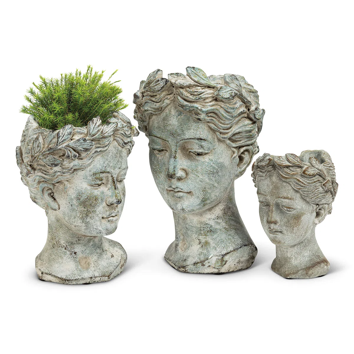 Abbott Collection XS Cache-Pot pour Femme - 16,5 cm de Haut, Ciment, Gris, 16,5 cm de Haut