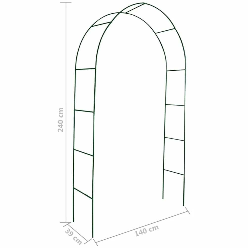 vidaXL 2X Arche de Jardin Plantes Grimpante Terrasse Patio Arceau à Rosiers